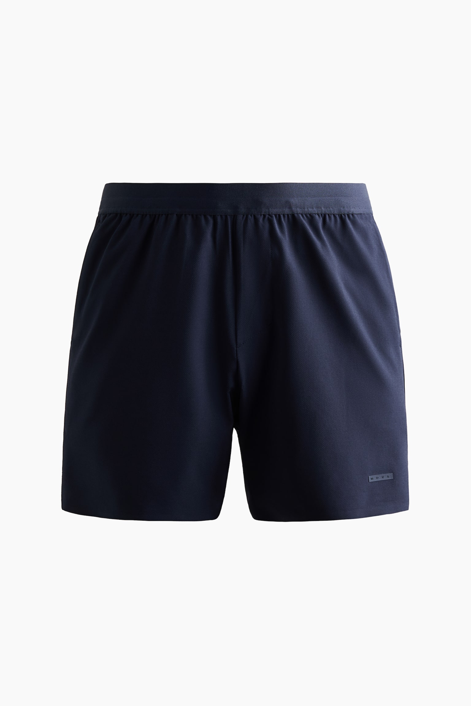 Regular Fit Sports shorts with DryMove™ - Dark blue/White/Dark brown - 2