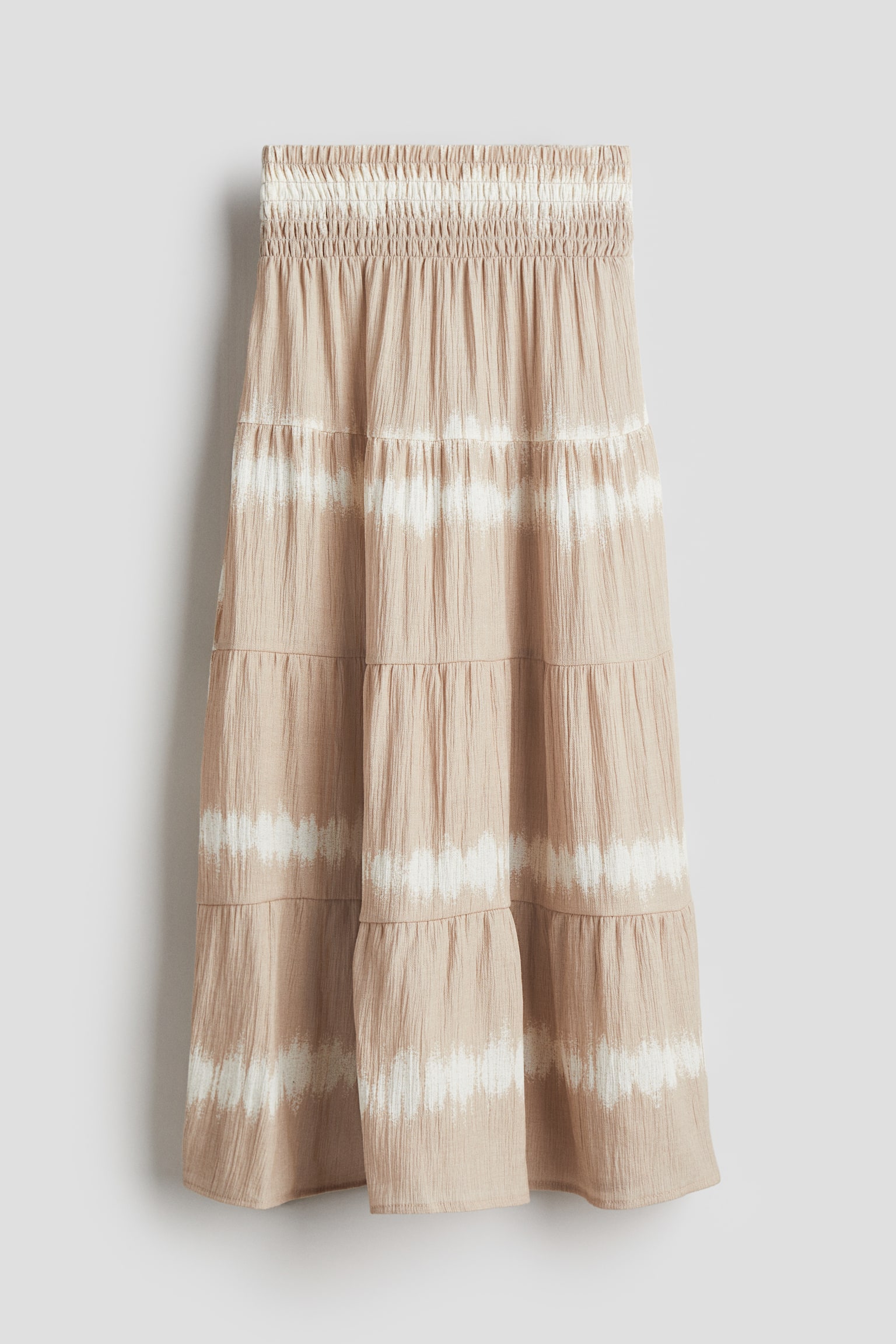 Maxi skirt - Beige/Tie-dye/White - 1