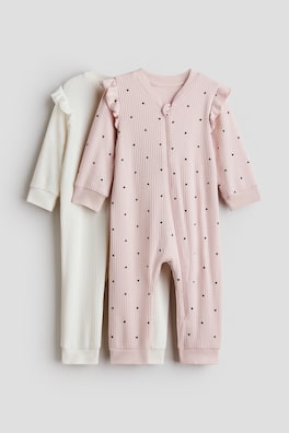 2-pack pyjamasoverall i bomull