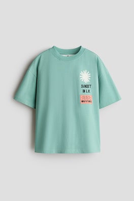 T-shirt i bomull med tryck
