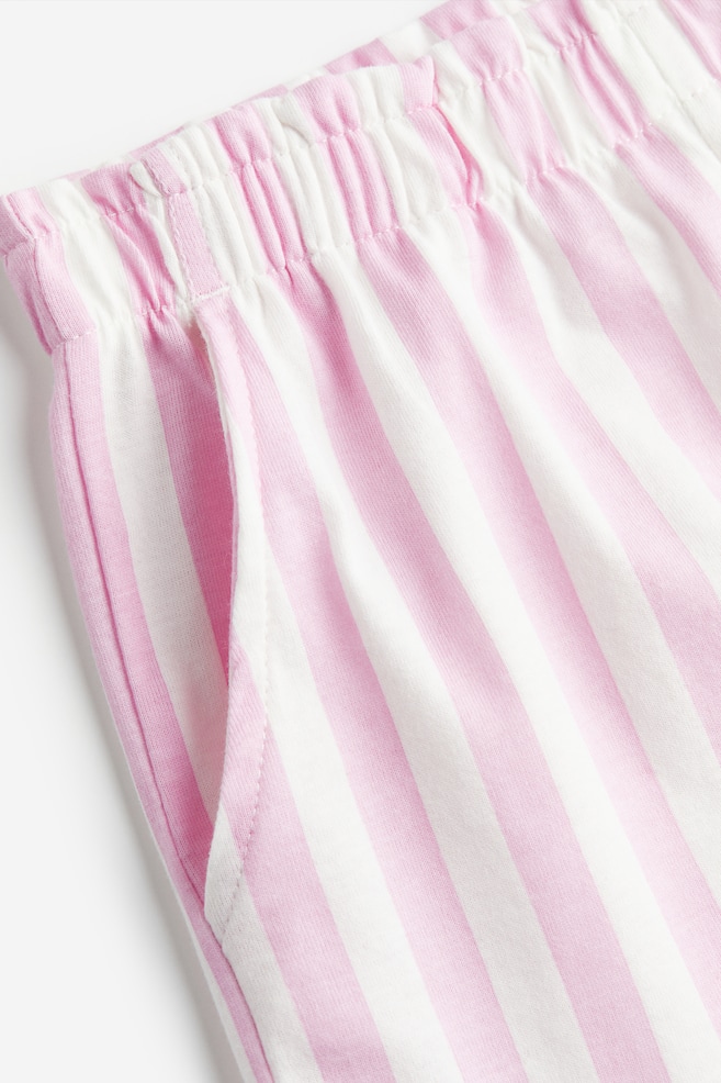Patterned paper bag shorts - Light pink/Striped/Black/Spotted/Light pink/Apricot/Light blue/Hibiscus/dc - 3