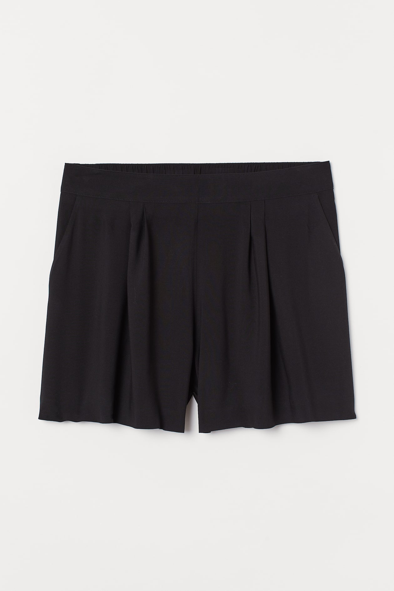 H&M+ Shorts High Waist - High waist - Short - Black - Ladies | H&M US