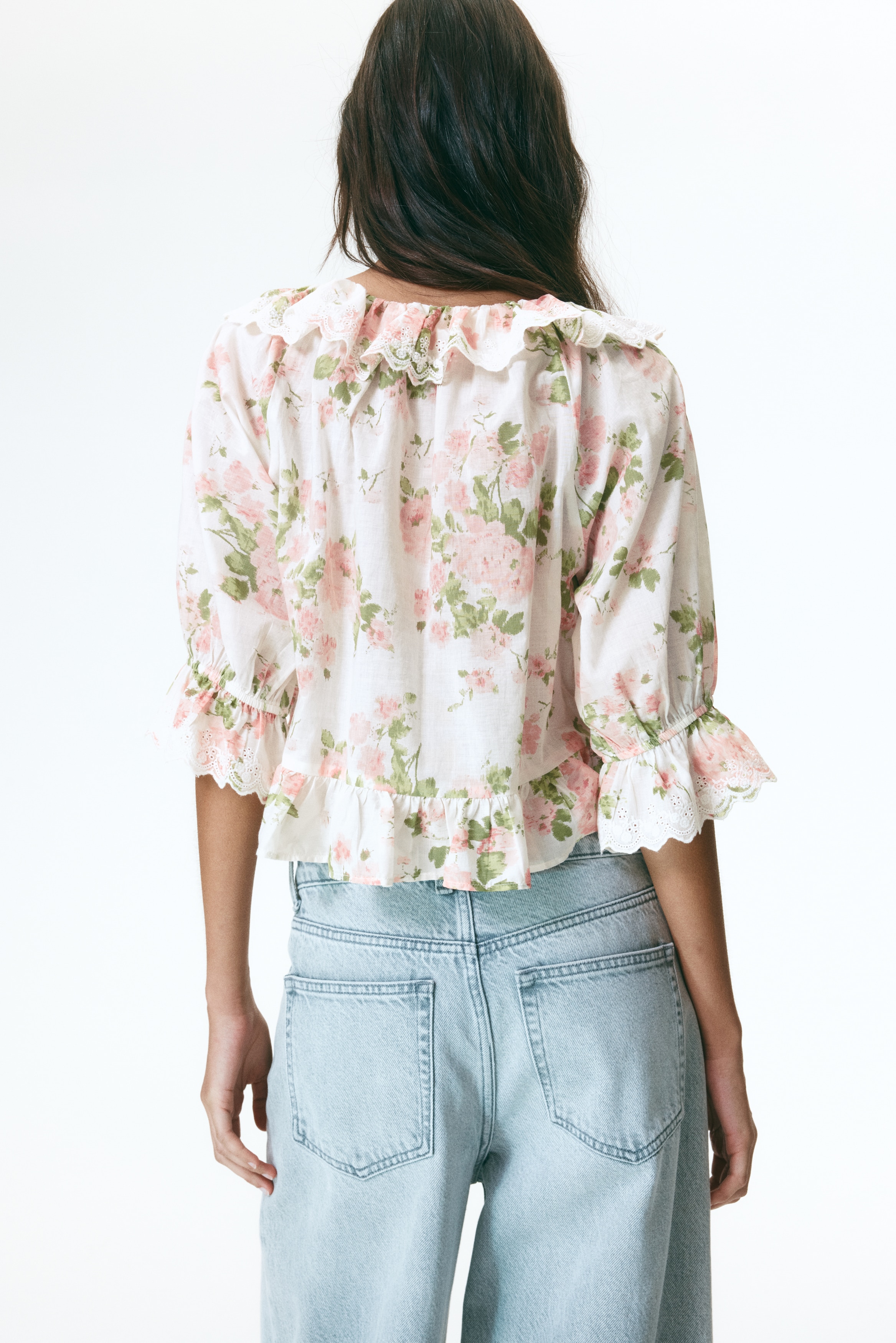 レディース 花柄ブラウス・シャツ | シフォン 他 | H&M JP