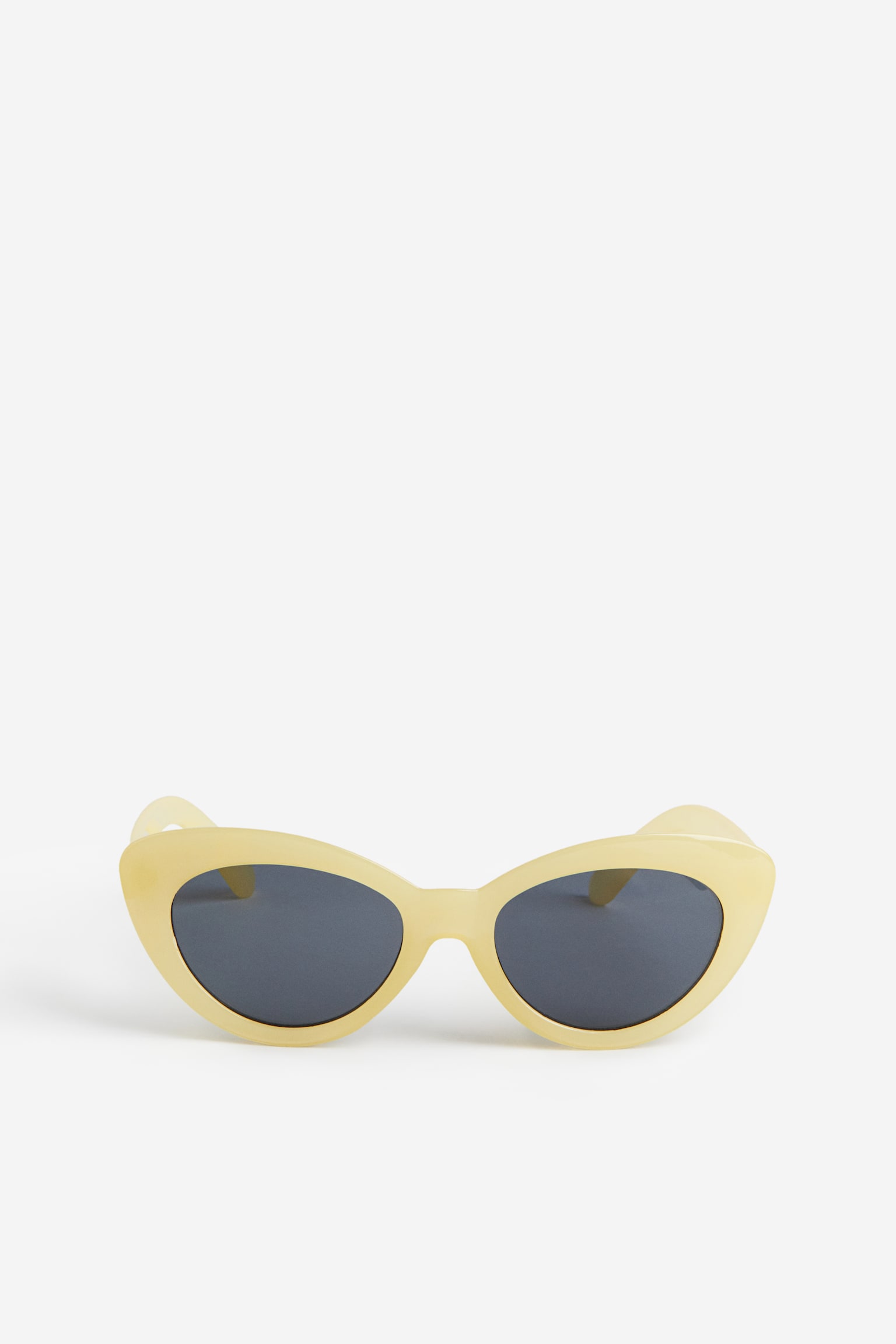 Cat-eye sunglasses - Light yellow/Light blue - 1