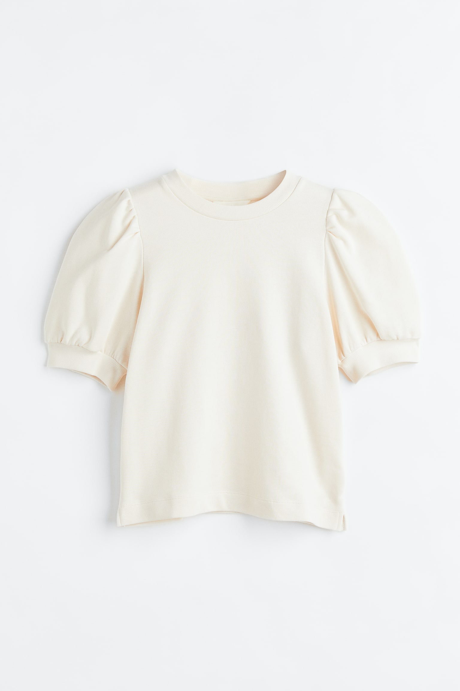 Puff-sleeved top - Cream