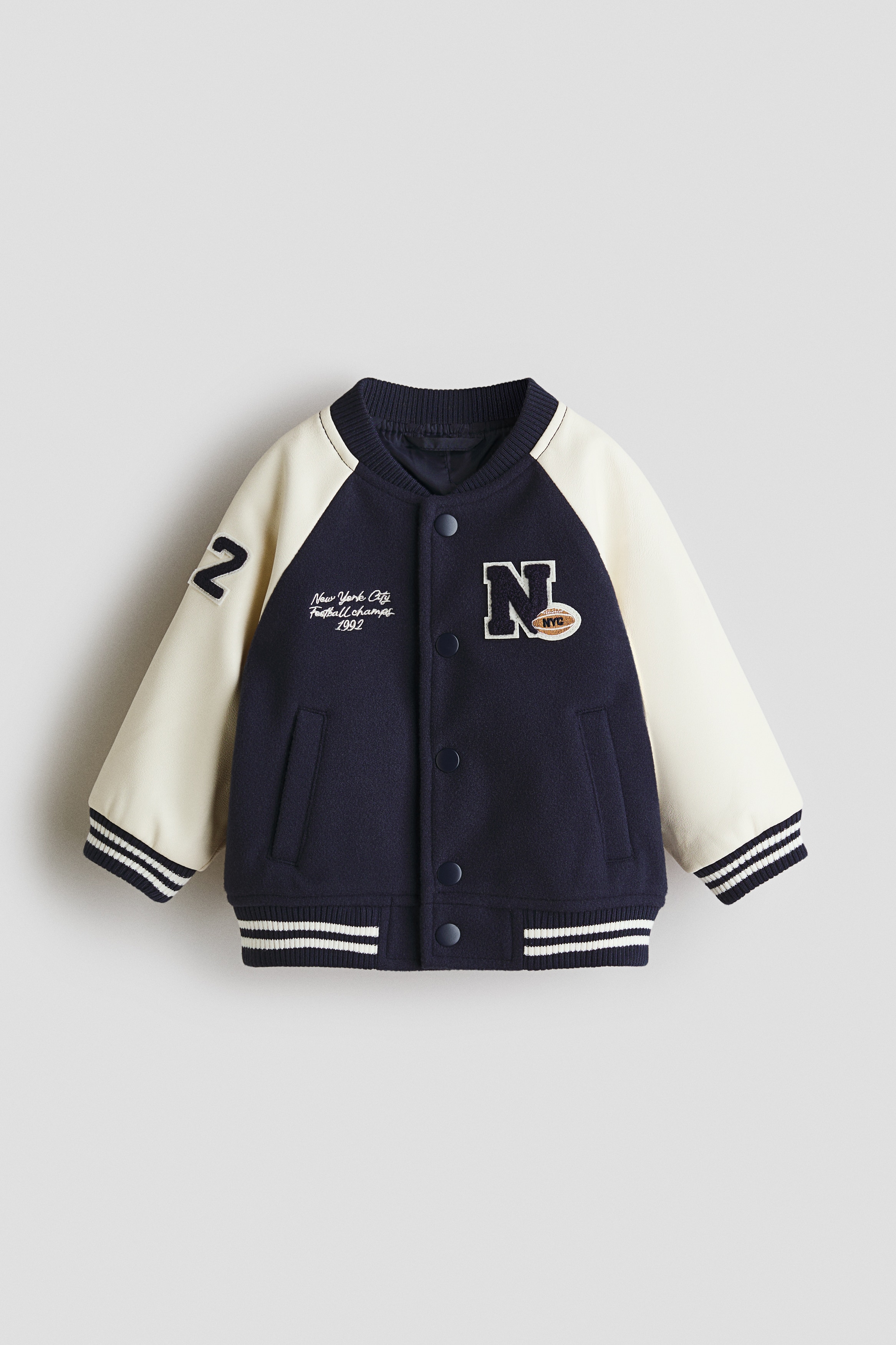スタジャン - ネイビーブルー／ニューヨークシティ - Kids | H&M JP