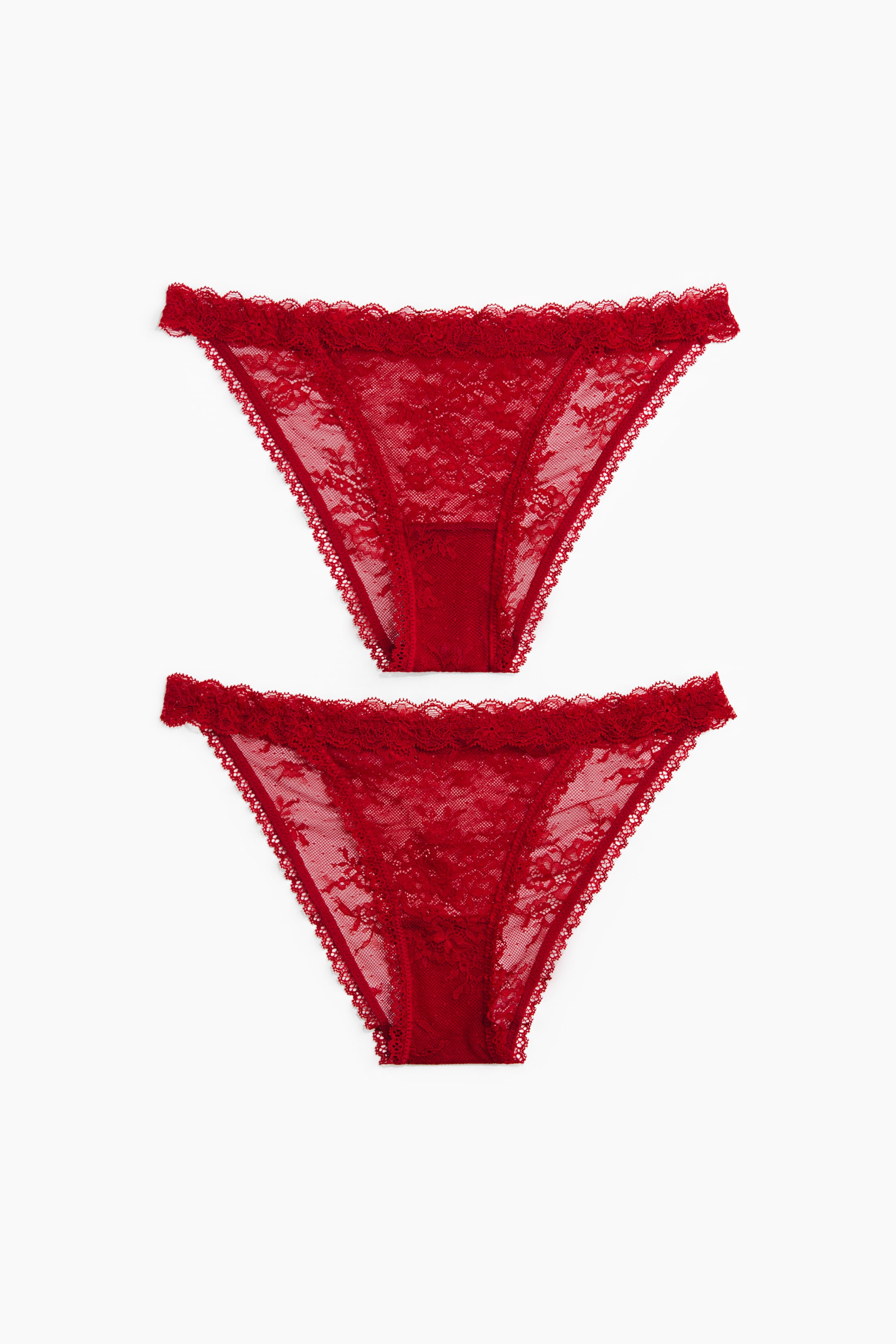 Visualizza immagine più grande: Tanga in pizzo 2 pezzi - Rosso scuro - DONNA | H&M IT 5