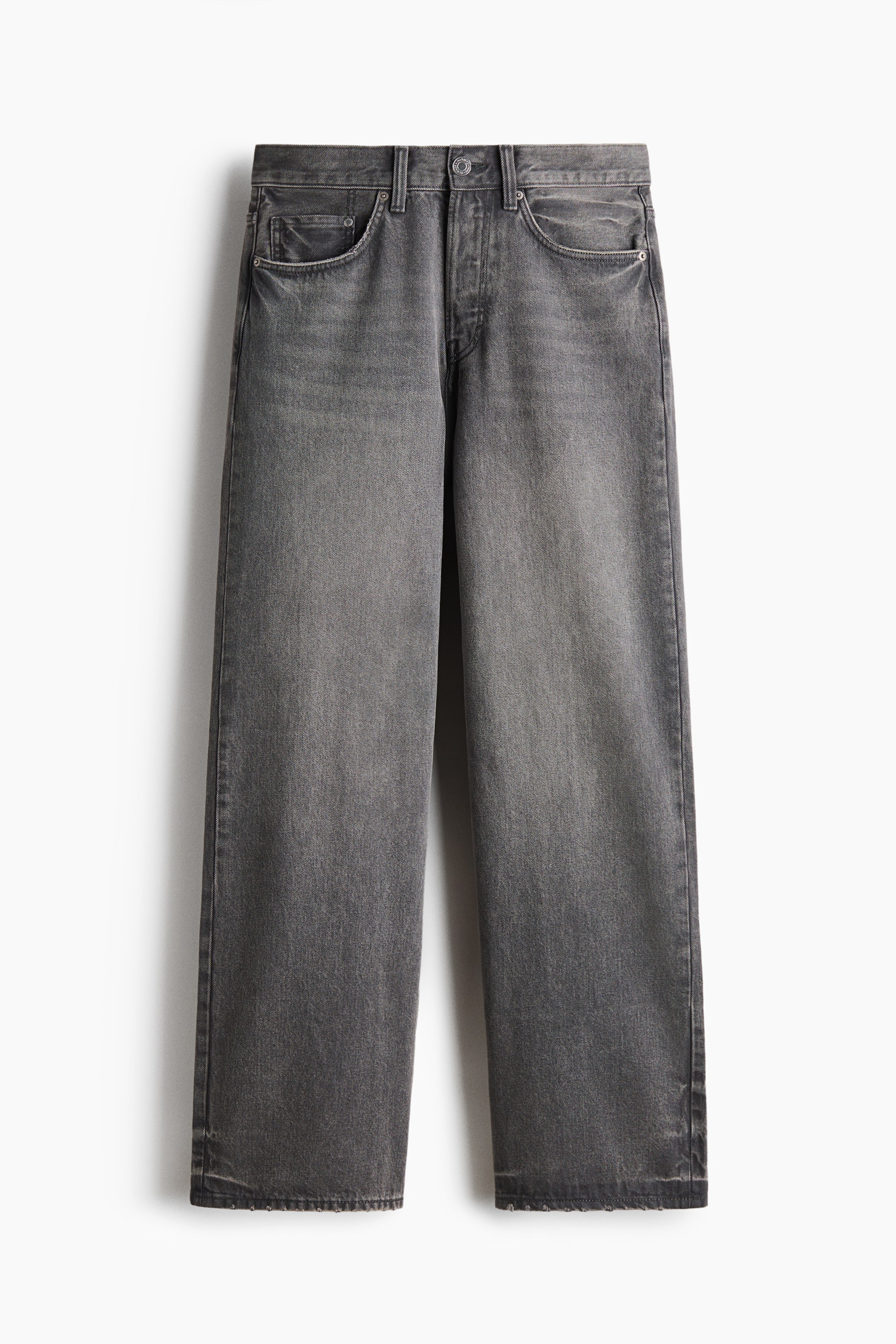 View larger image: Loose Straight Jeans - Dark grey - Men | H&M 5