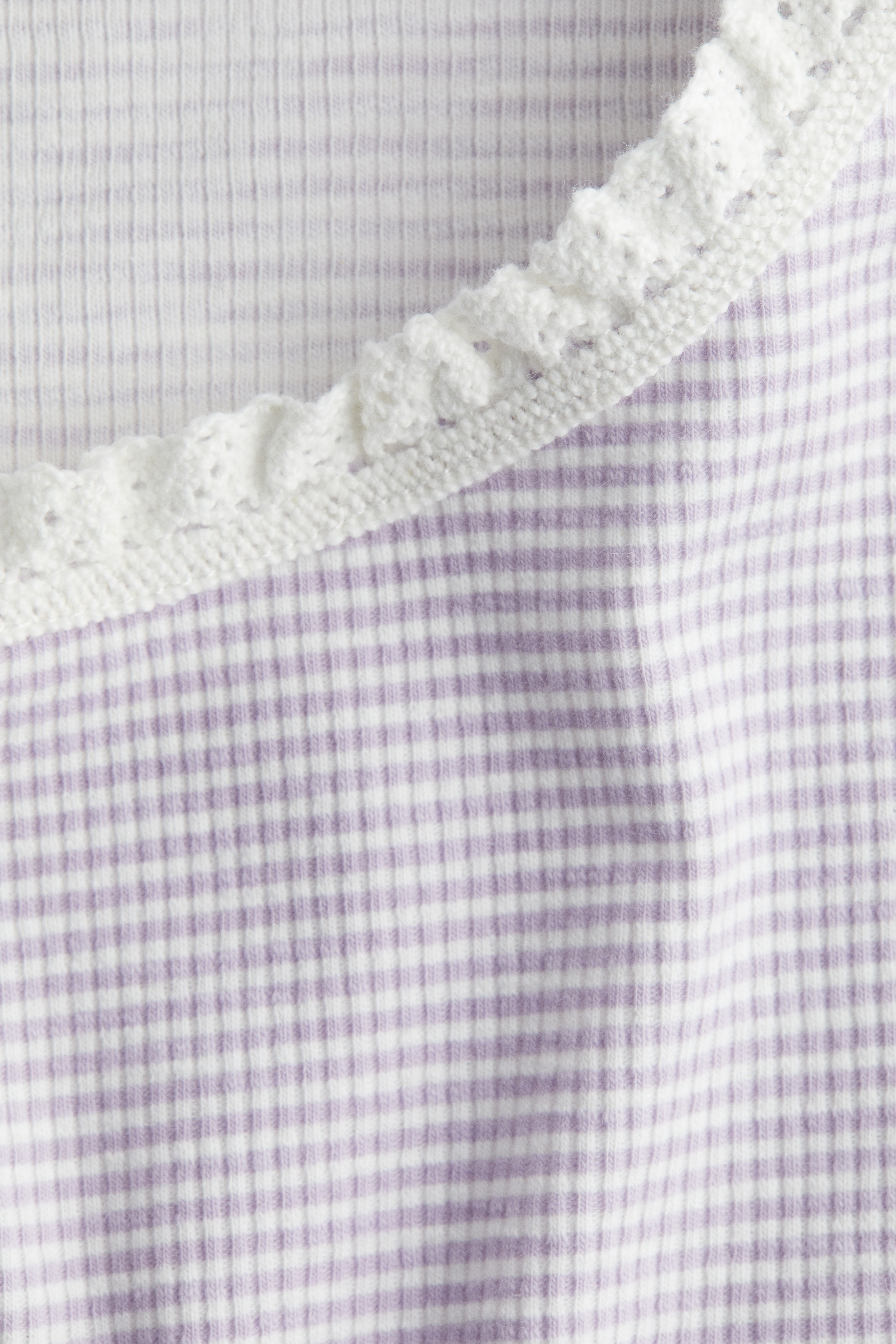 Lace-trimmed top