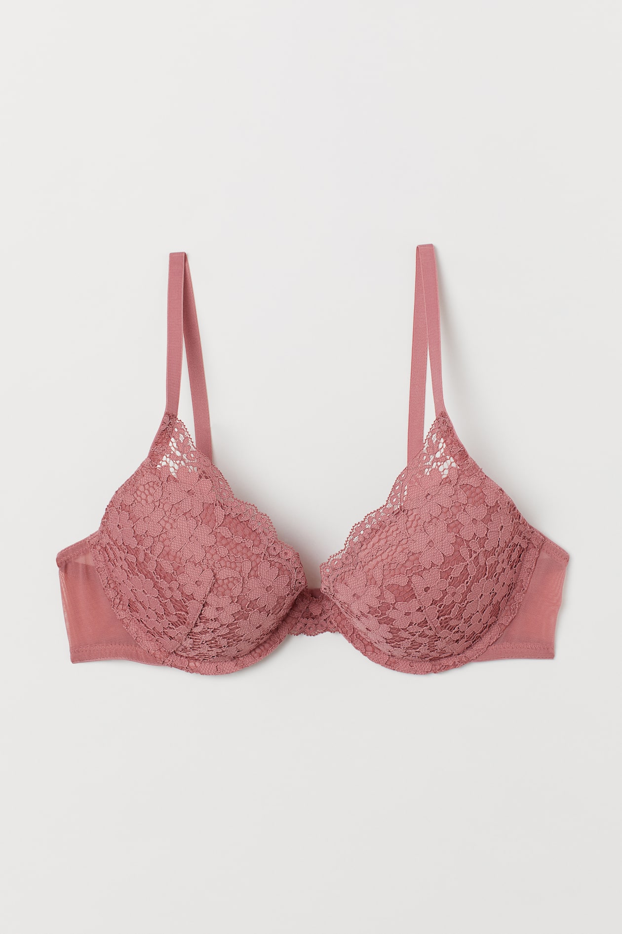 Lace Push-up Bra - Dark pink - Ladies | H&M US