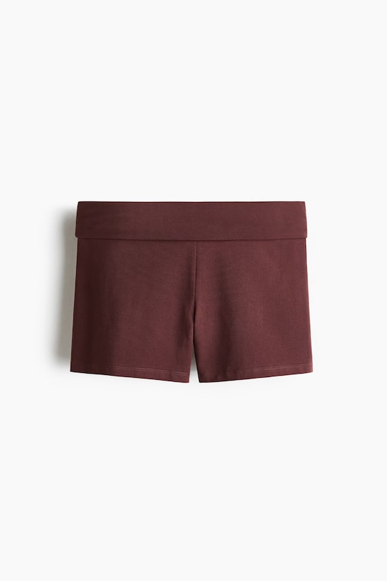 Женские брюки H&M Foldover-Waist Cotton Hot Pants