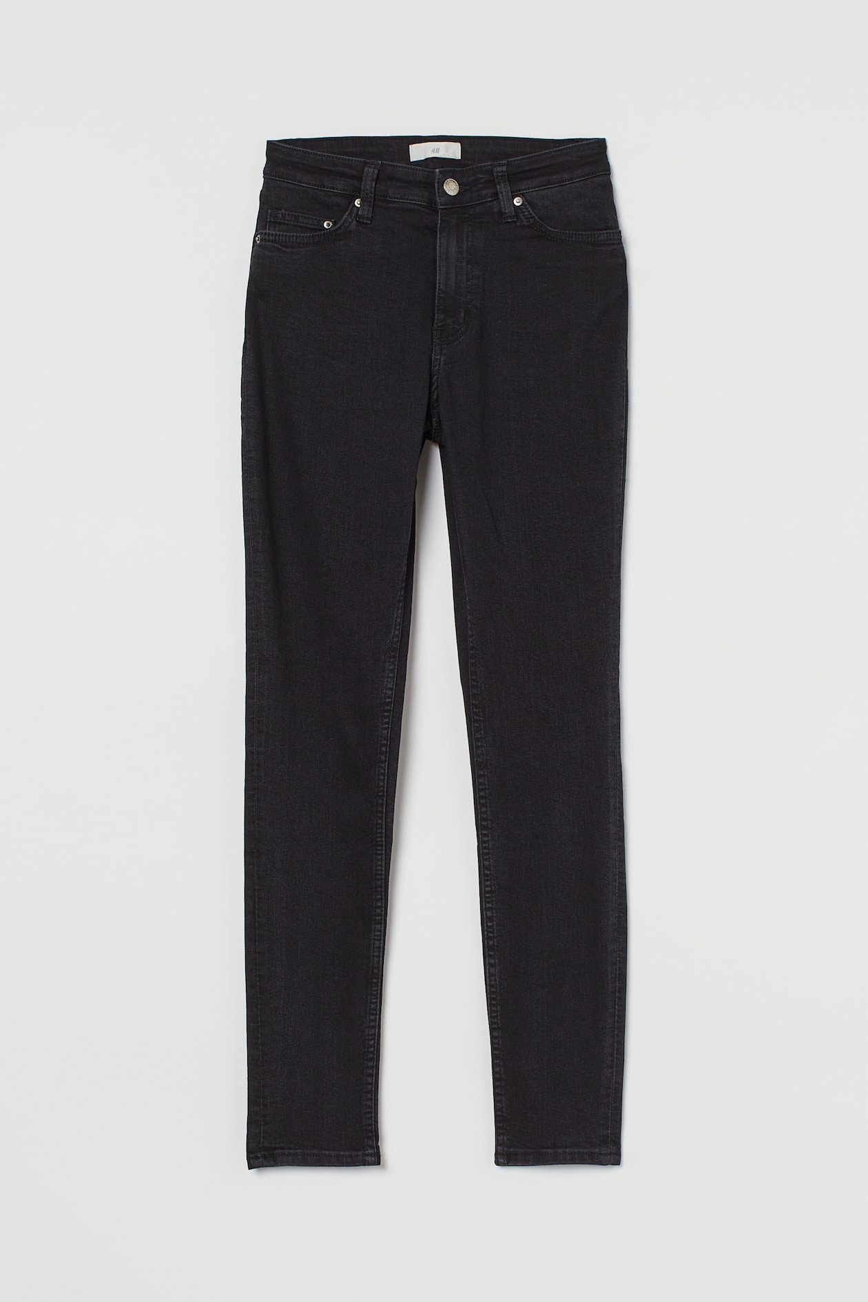 Slim-fit Pants - Regular waist - Long - Black - Ladies | H&M US