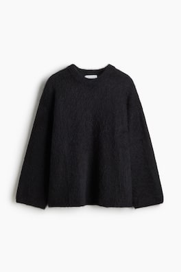 Oversized tröja i mohairmix