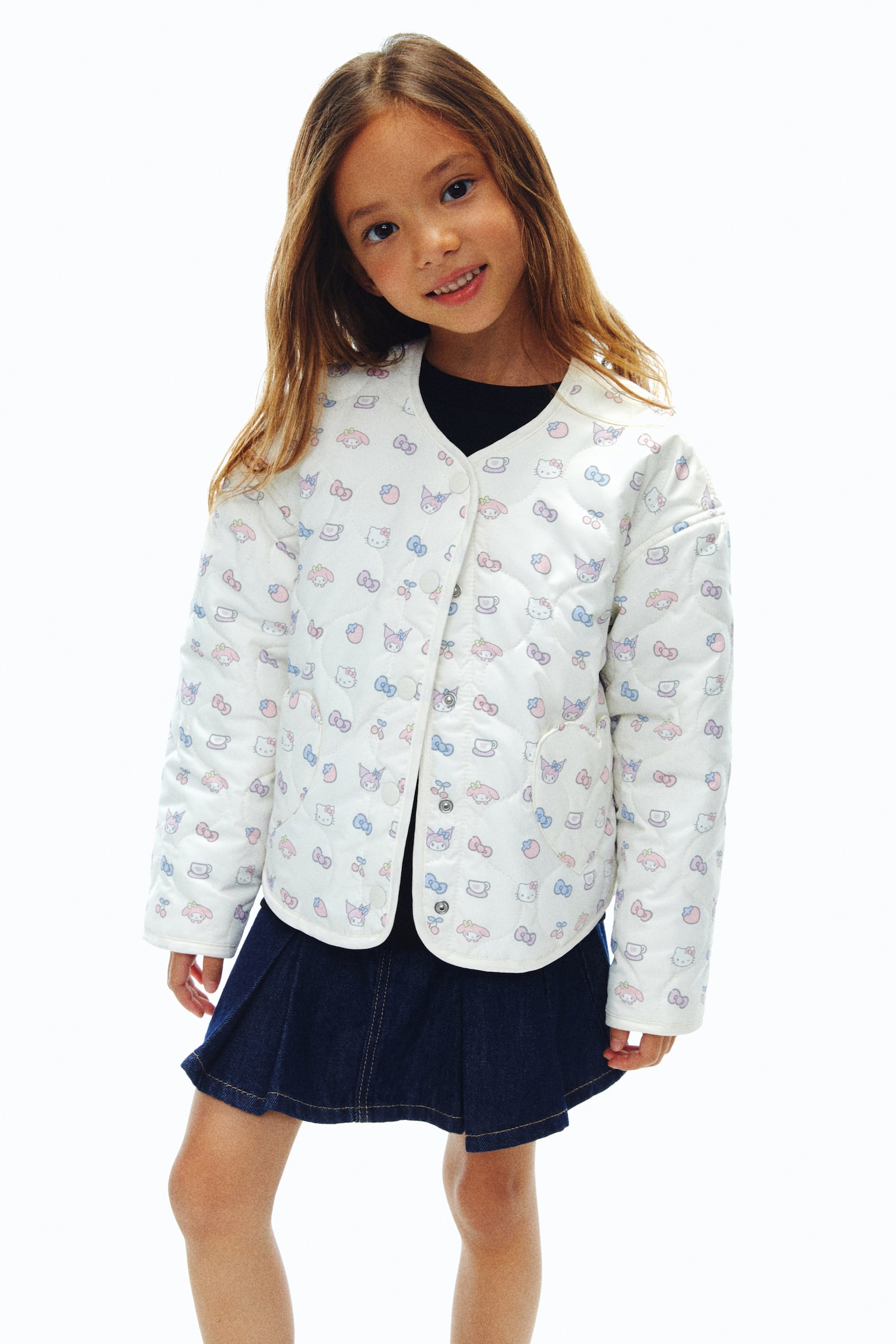 キルティングジャケット - ホワイト／ハローキティ - 6