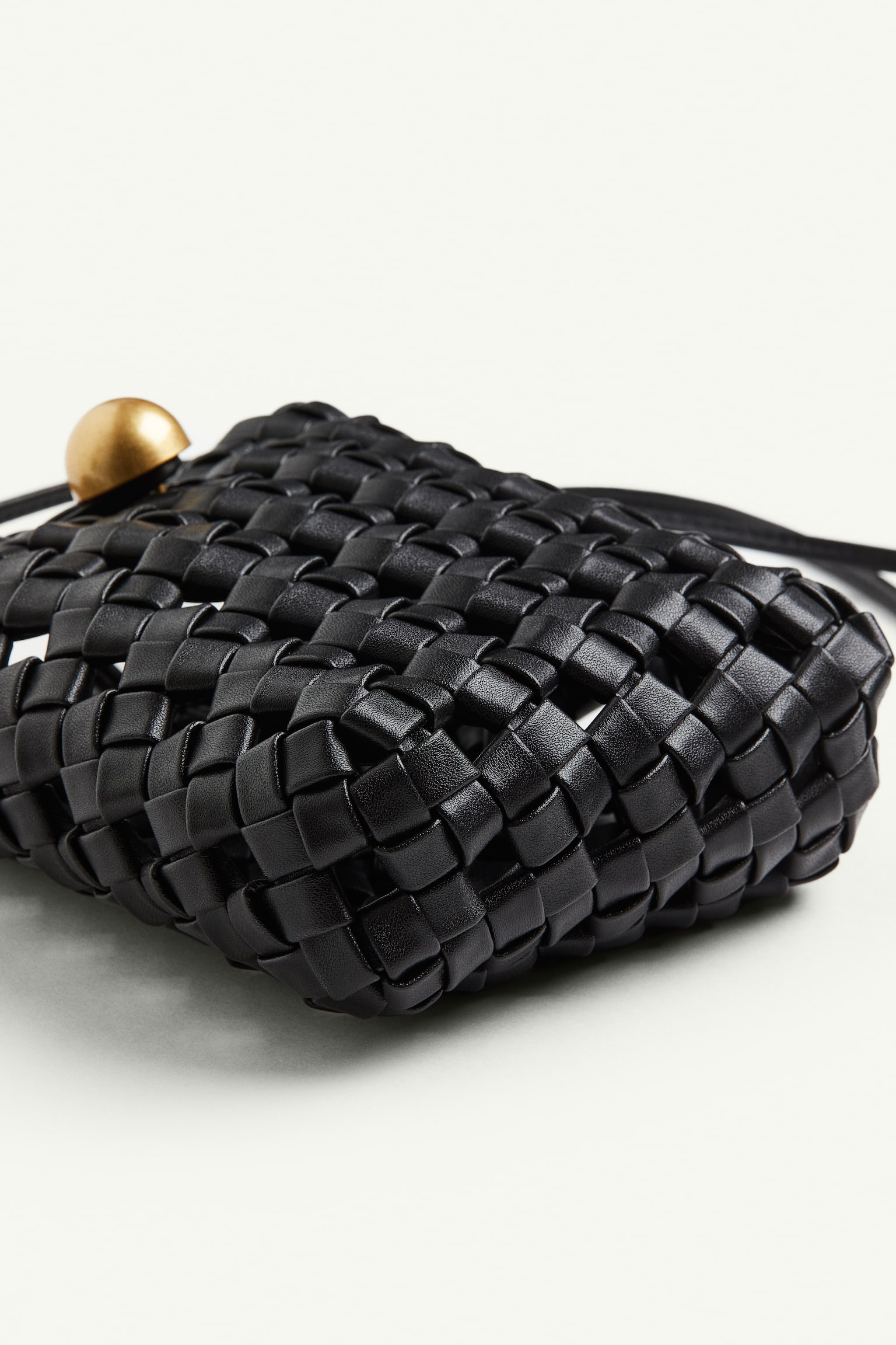 Braided Phone Bag - Black - 3