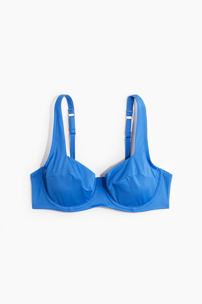 Top de biquíni - Azul/Preto - 1
