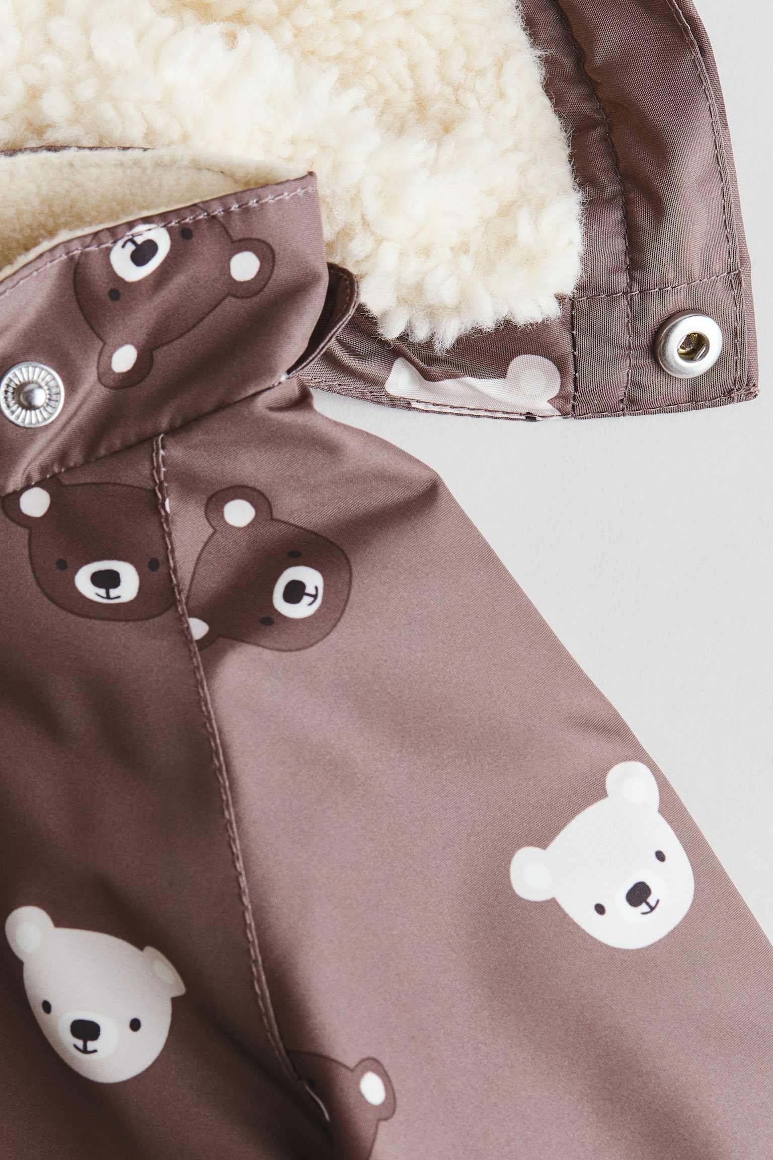 Детский комбинезон H&M Water-Repellent Snowsuit, цвет: Коричневый — фото 9