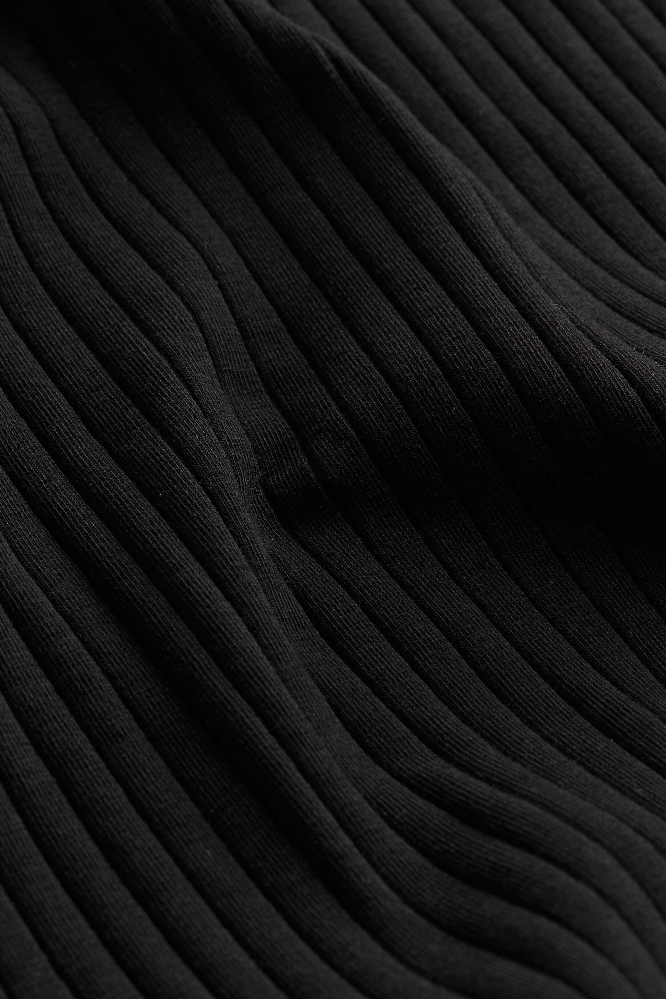 이미지 확대 보기: 리브드 바디콘 드레스 - 블랙 - 여성 | H&M KR 2