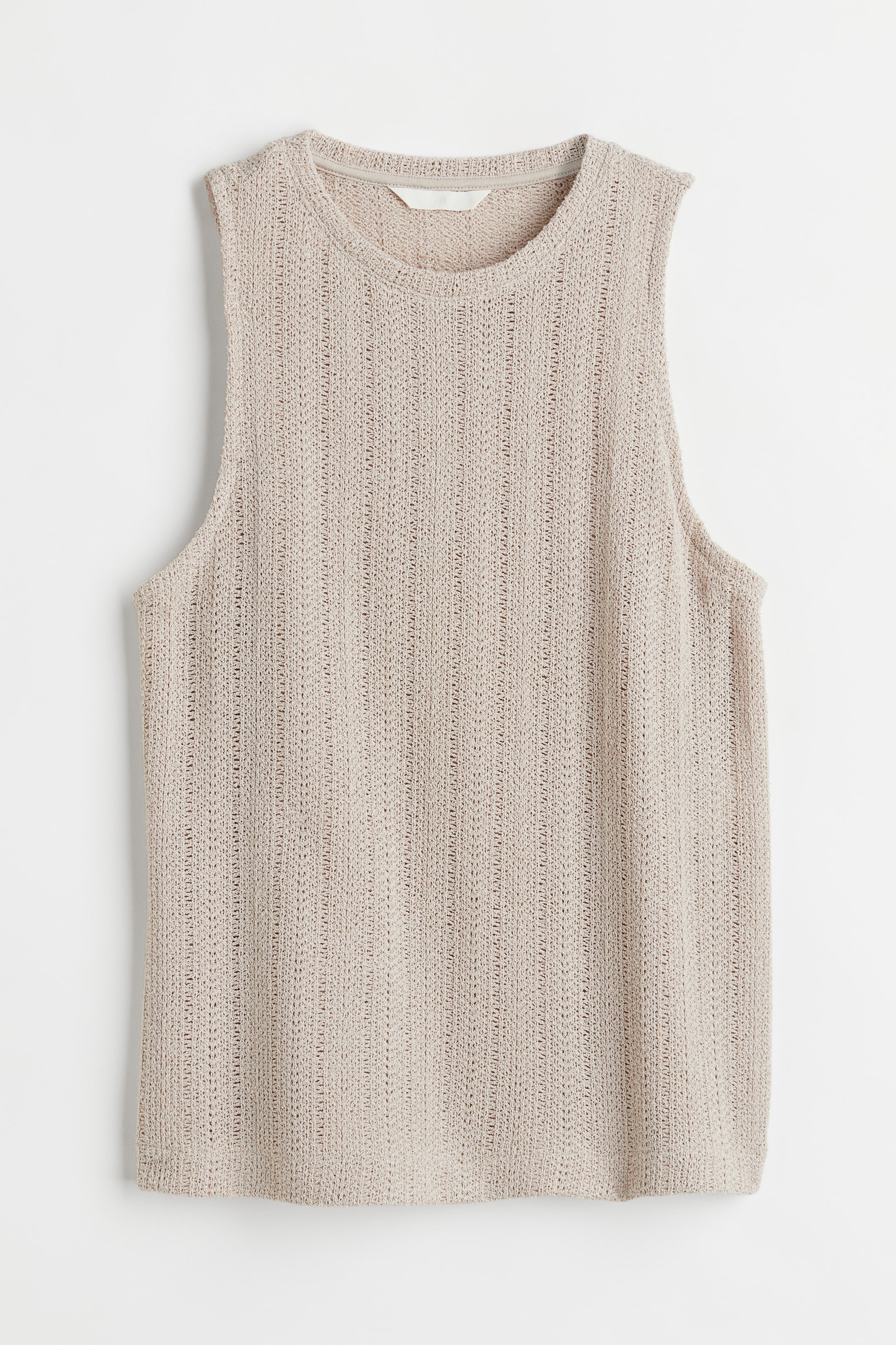 View larger image: Knit Tank - Light beige - Ladies | H&M AU 1