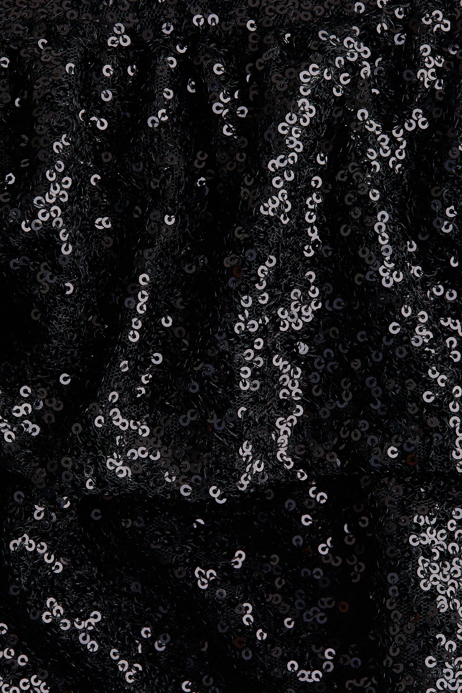 Jupe étagée à sequins - Noir/Argenté