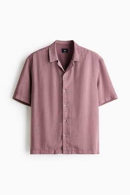 Resortskjorta i linmix Relaxed Fit