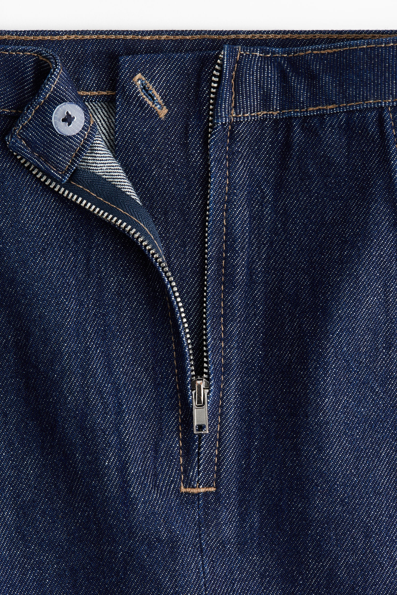 A-vonalú miniszoknya - Sötét farmerkék/Fekete - 2