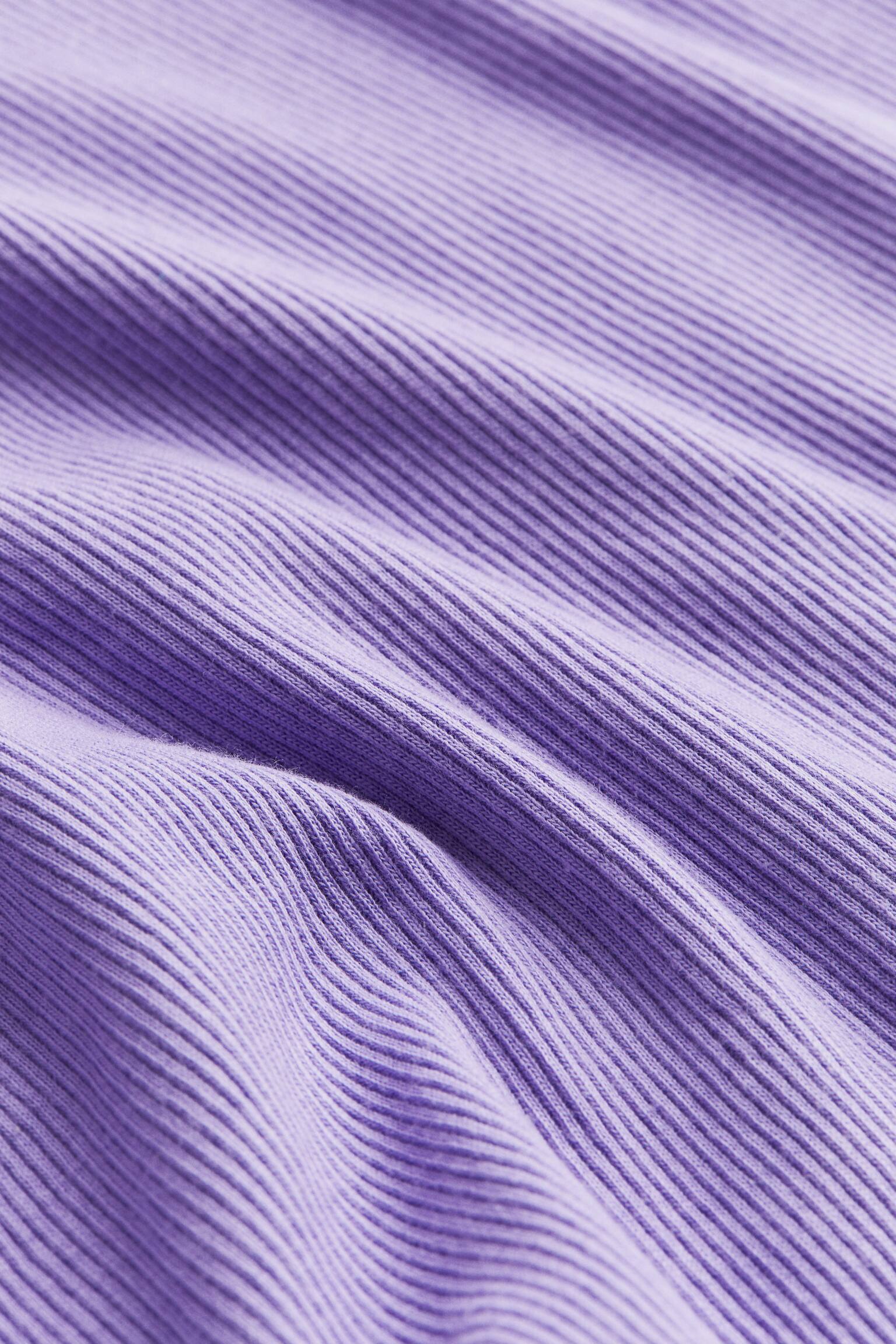 Áo lửng gân nổi - Màu tím - 2