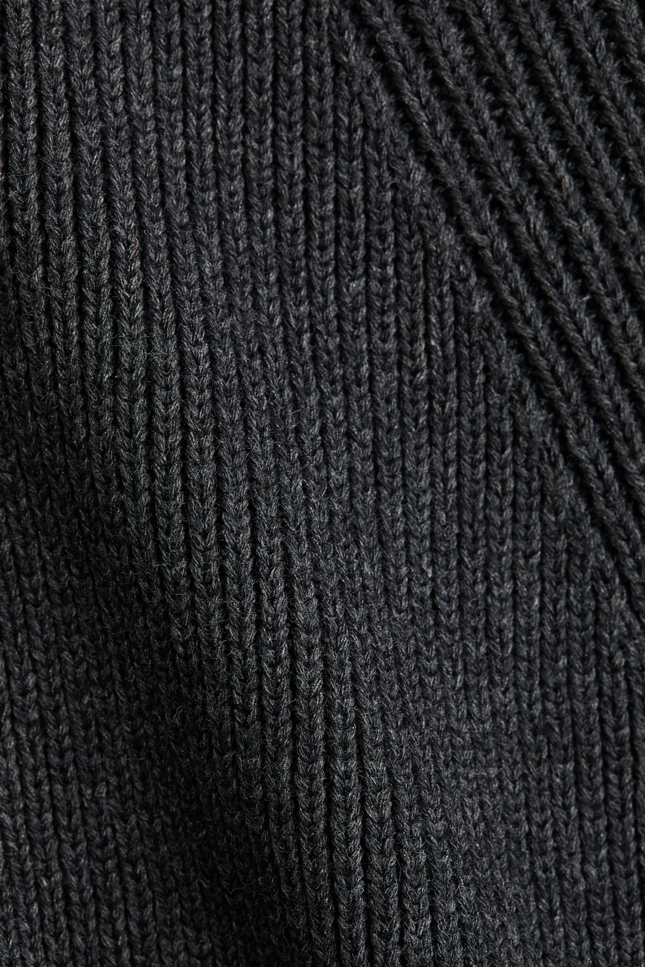 Short-Sleeved Rib-Knit Cardigan