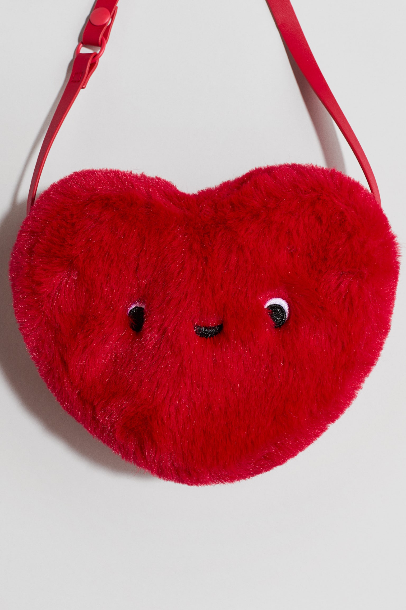 Heart-shaped crossbody bag - Red - 3