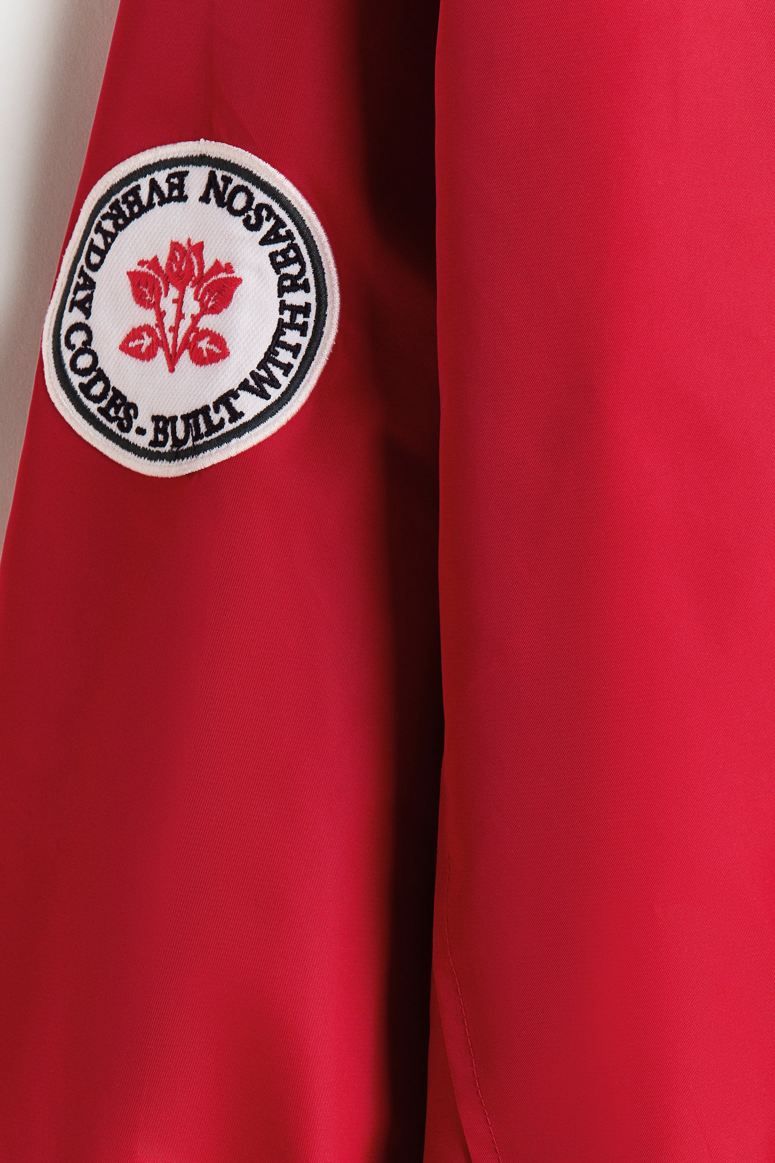 Нейлонова олімпійка Loose Fit з вишивкою - Червоний/Sports Archives - 4