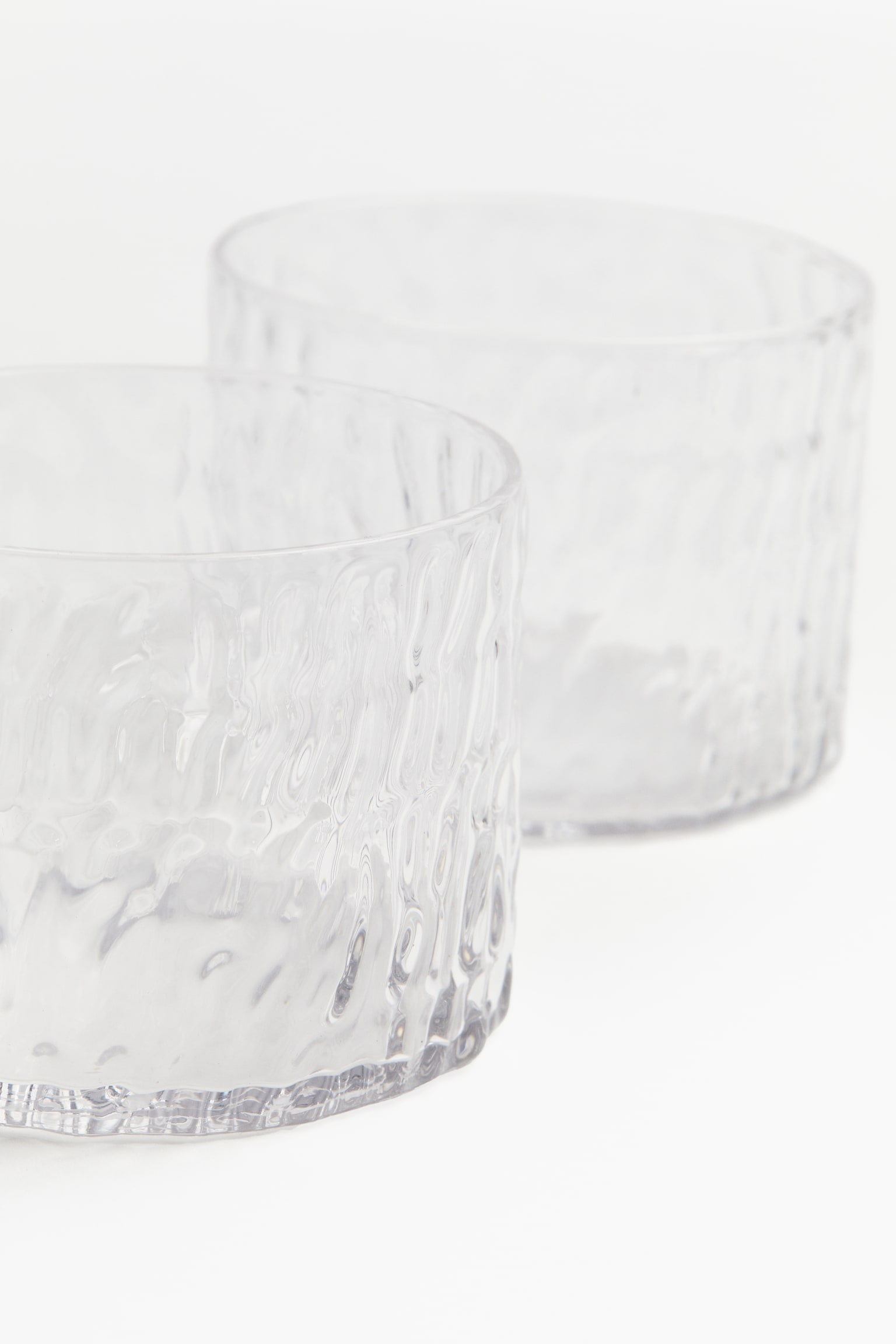 2-pack glass tumblers - Clear glass - 4