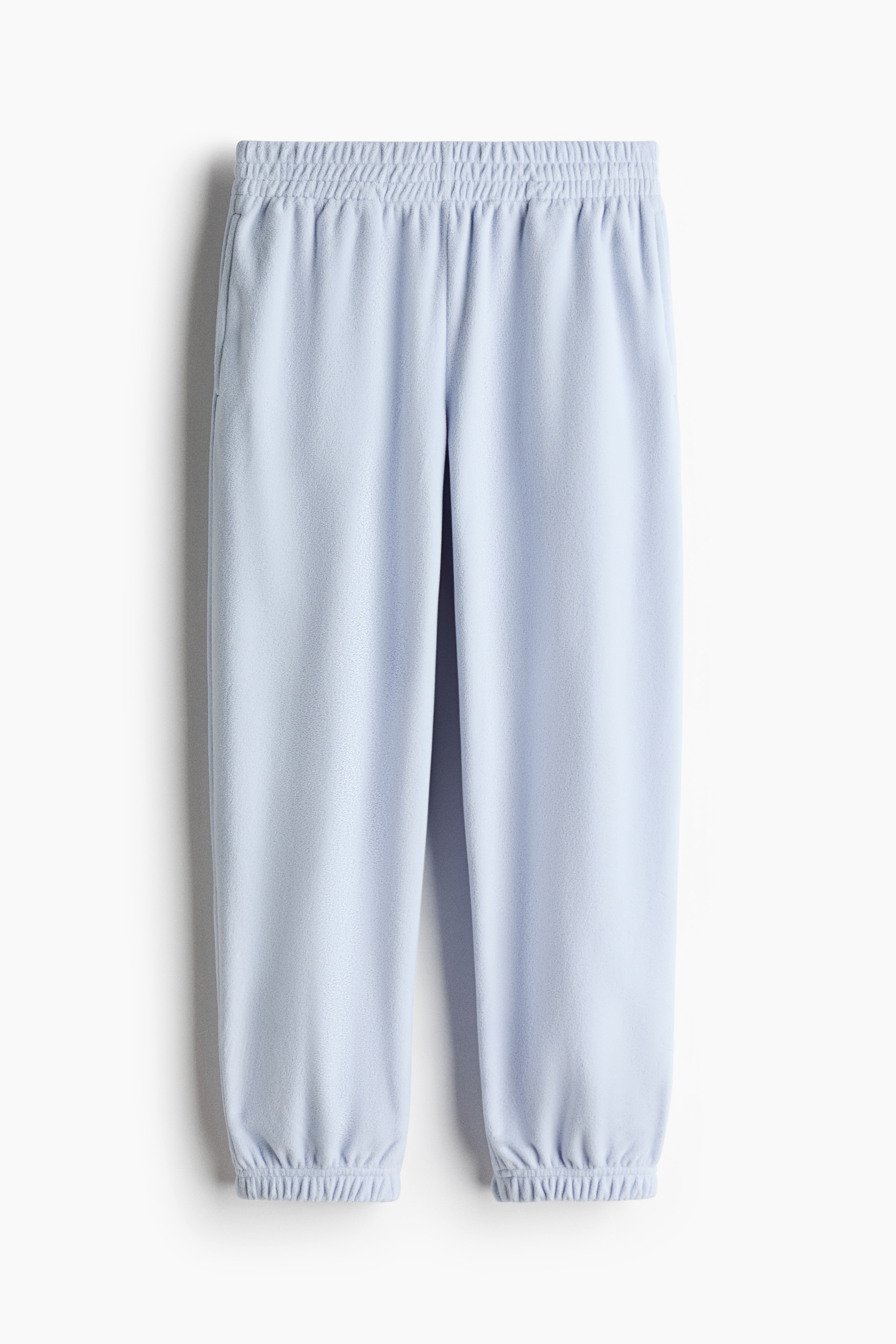 Sport-Joggpants aus Fleece - Hellblau/Weiss