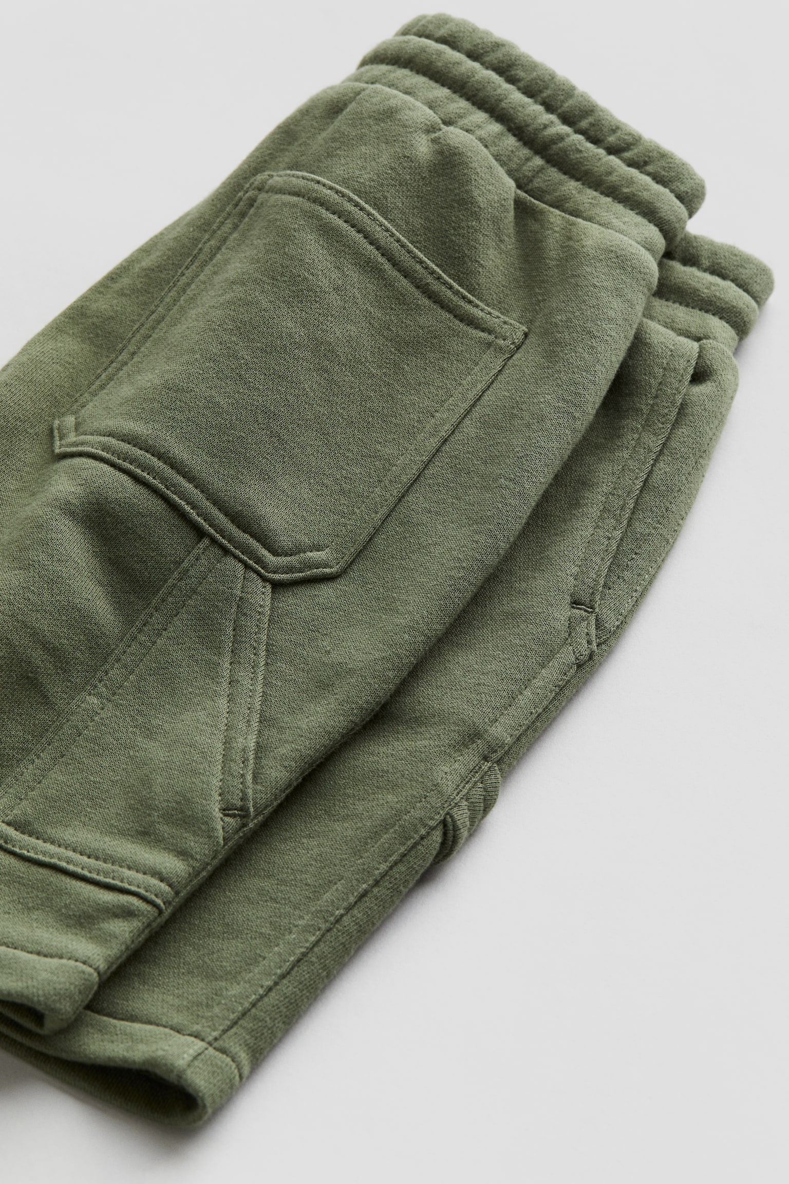 Carpenter sweatshorts - Khaki green - 2