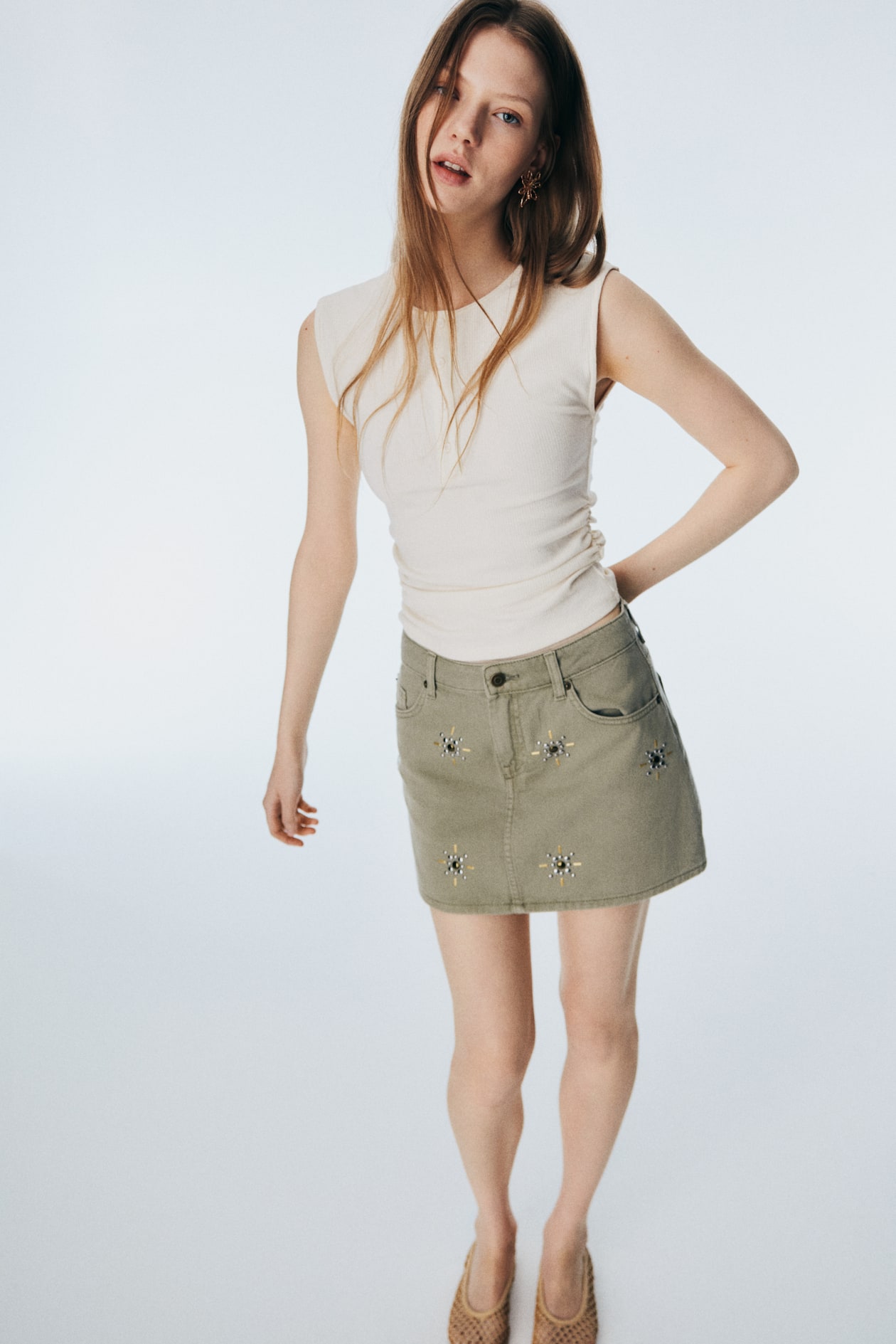 Draped Sleeveless Top - image 4