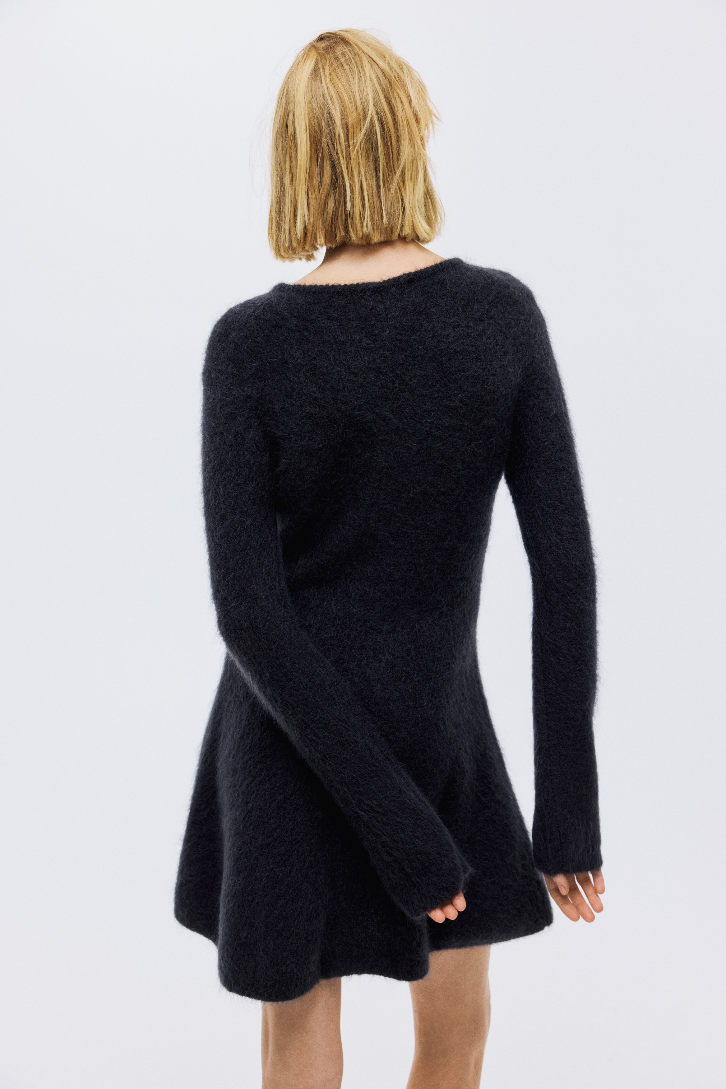 Mohair-blend dress