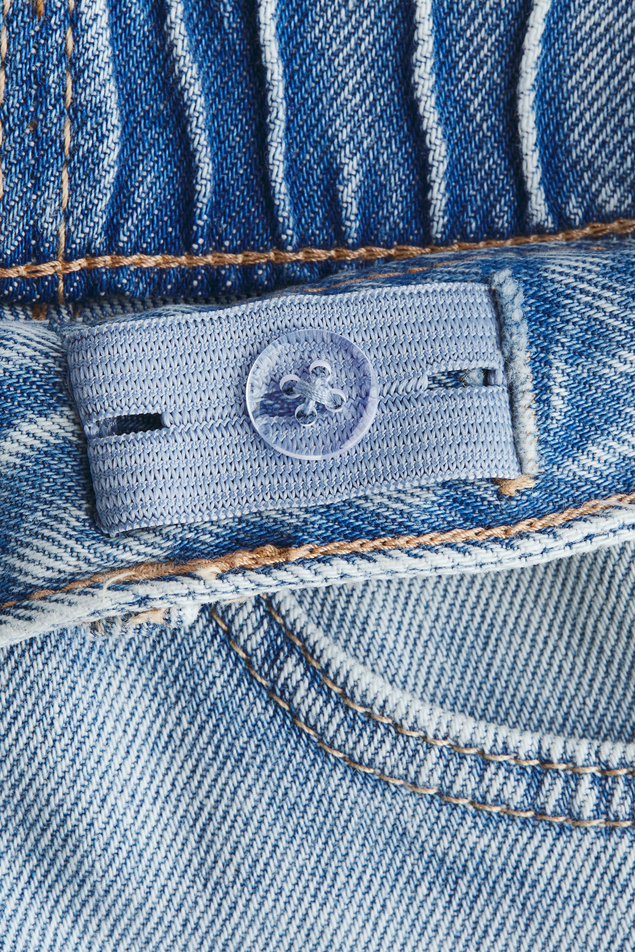 View larger image: Wide-Leg Jeans with Motif - Light denim blue/bows - Kids | H&M US 7