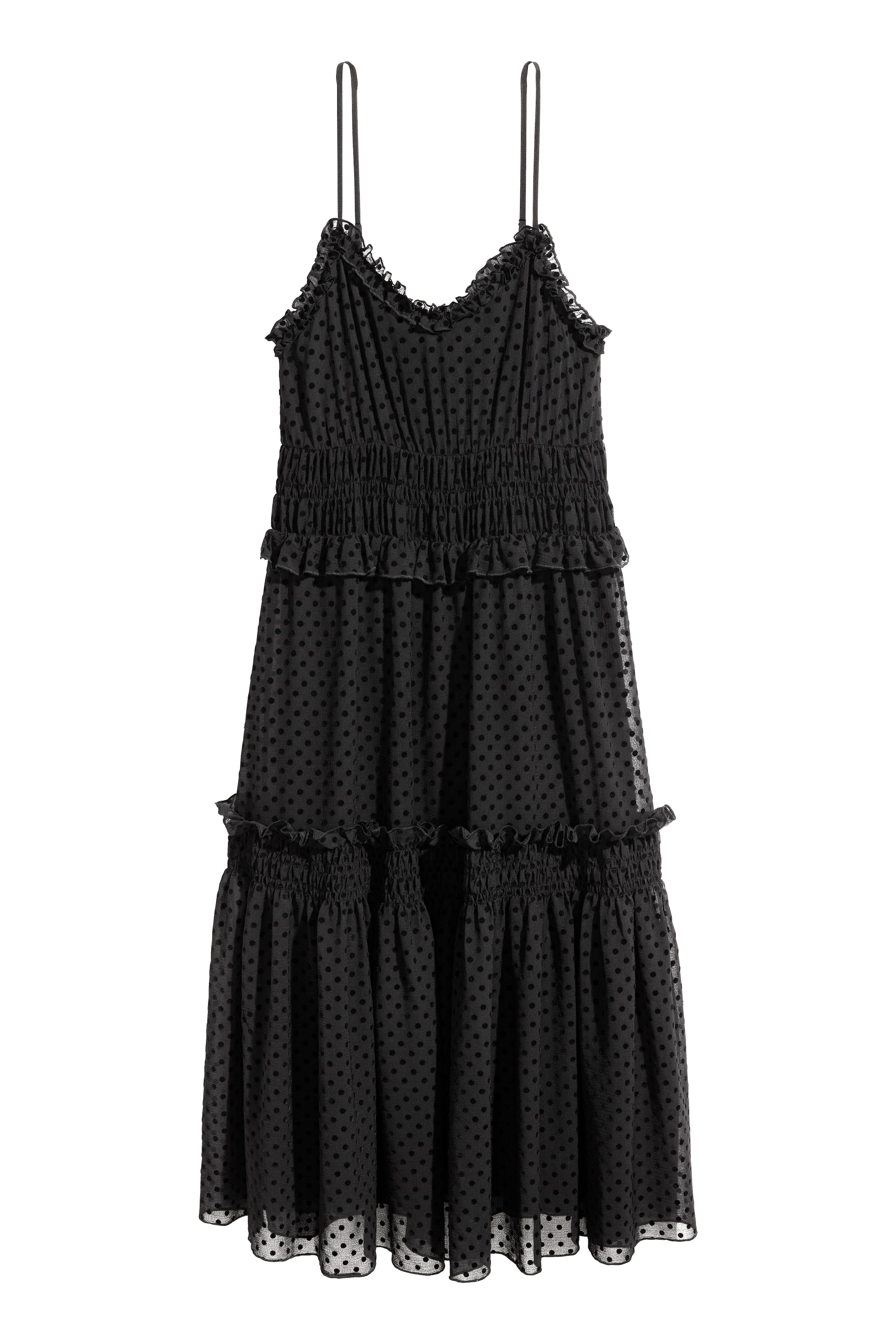 View larger image: Knee-length dress - Black/Spotted - Ladies | H&M GB 1