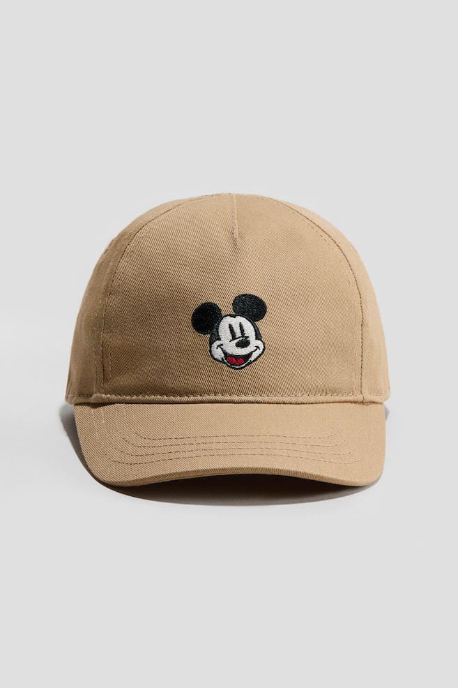 Cotton Cap - Beige/Mickey Mouse/Bright blue/Mickey Mouse/Pink/Hello Kitty - 1