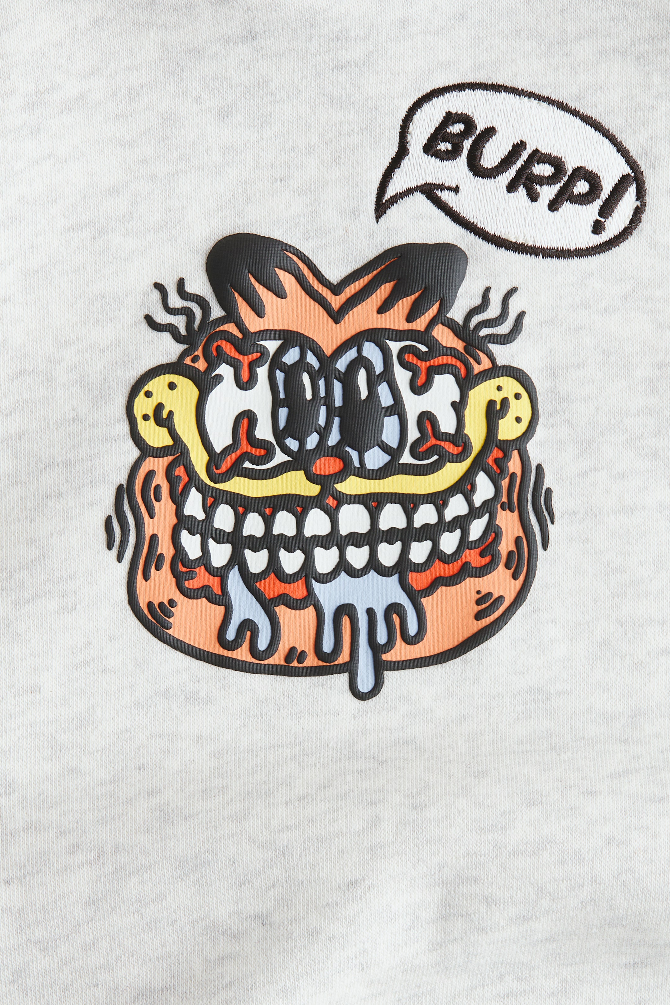 Ampliar la imagen: Sudadera con gorro y diseño - Gris jaspeado claro/Garfield - Kids | H&M MX 2