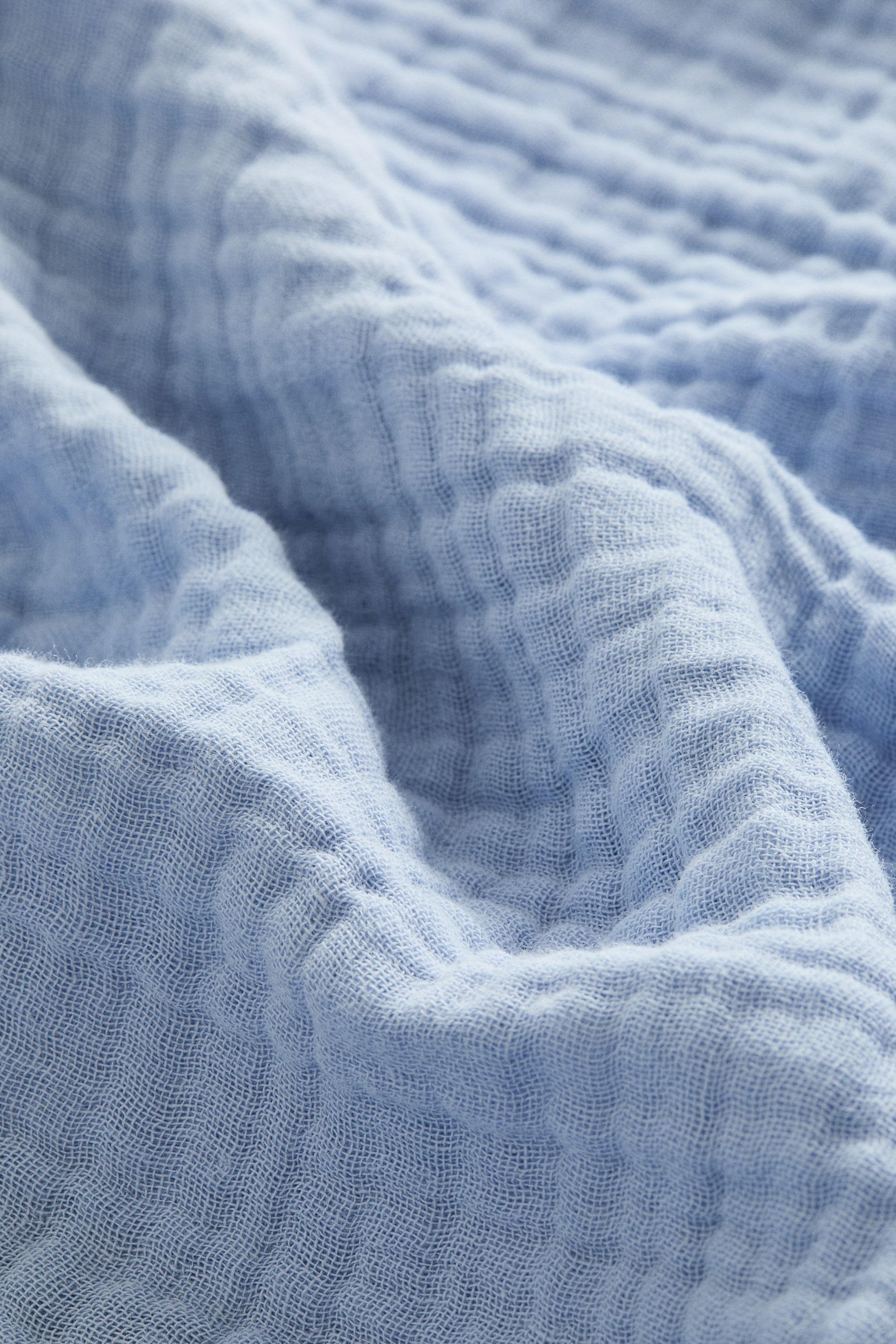 View larger image: Muslin dressing gown - Light blue - Home All | H&M IN 3