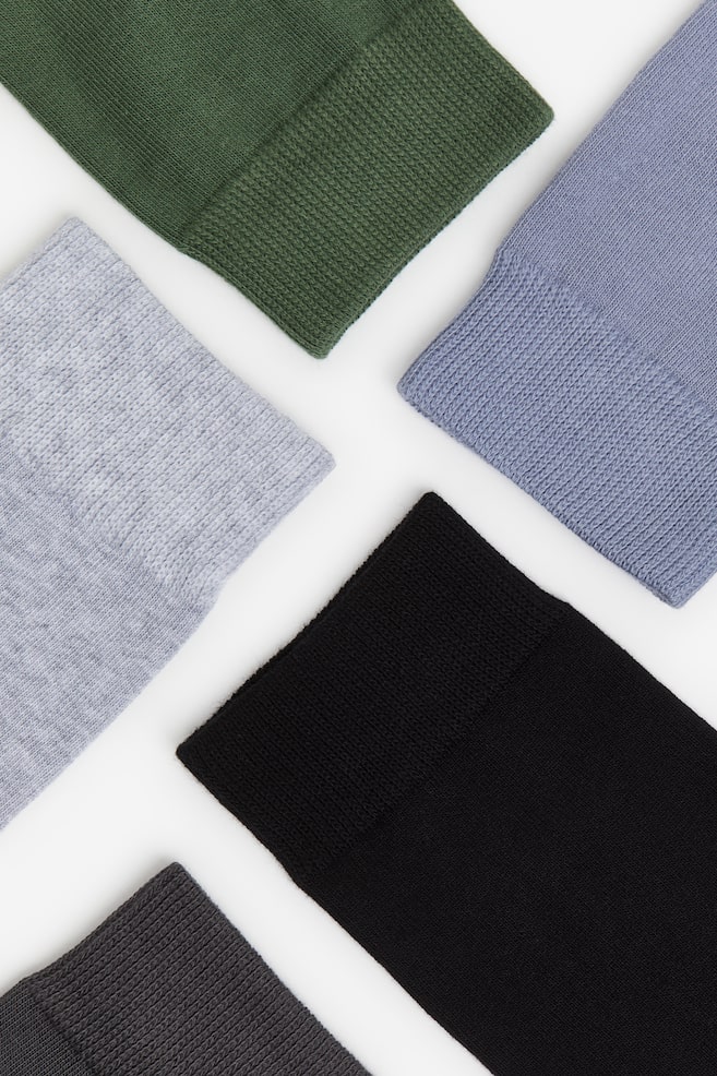 Lot 10 paires de chaussettes - Vert/bleu/gris/Noir - 2