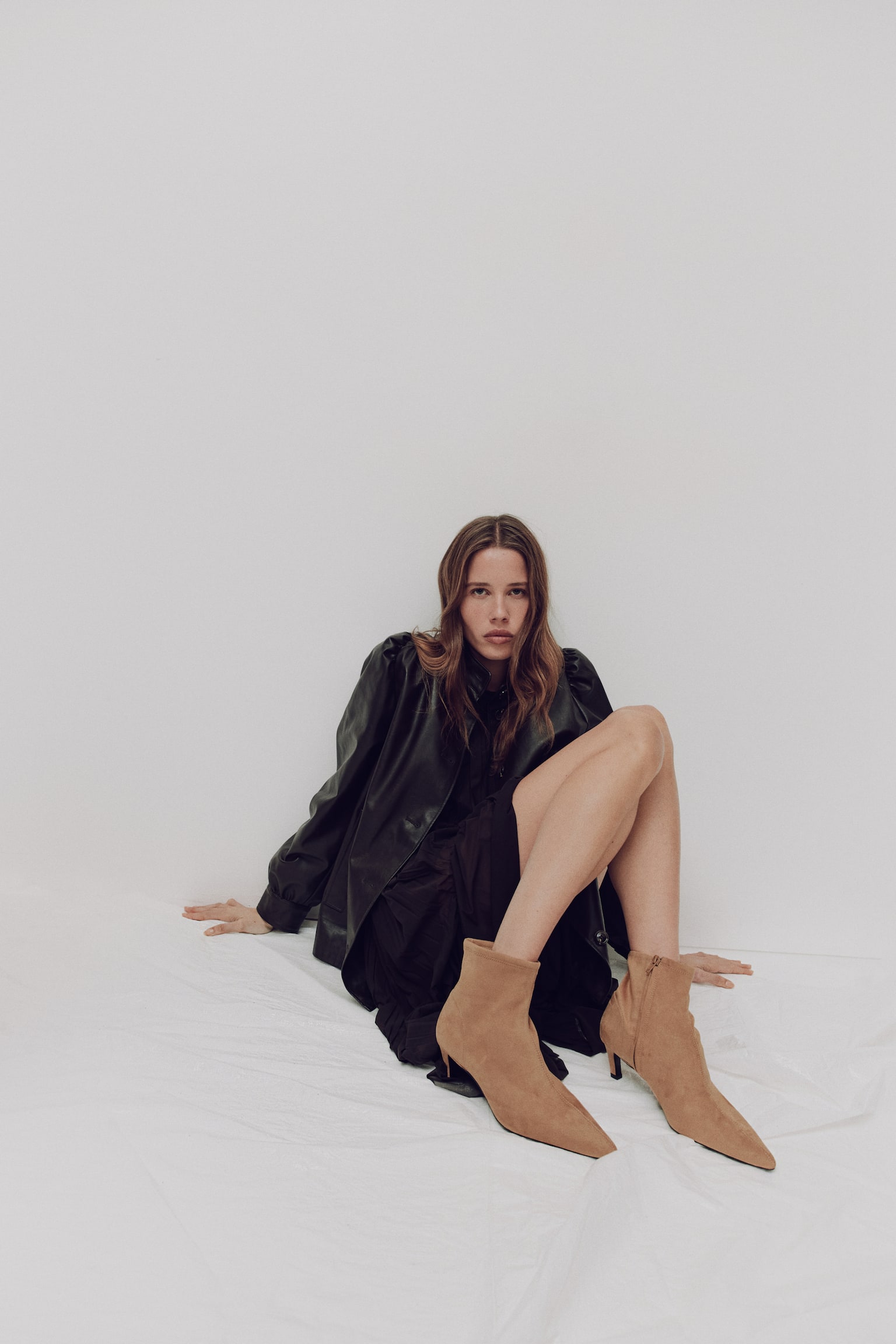 Heeled sock boots - Beige/Light beige/Dark brown/Brown - 5