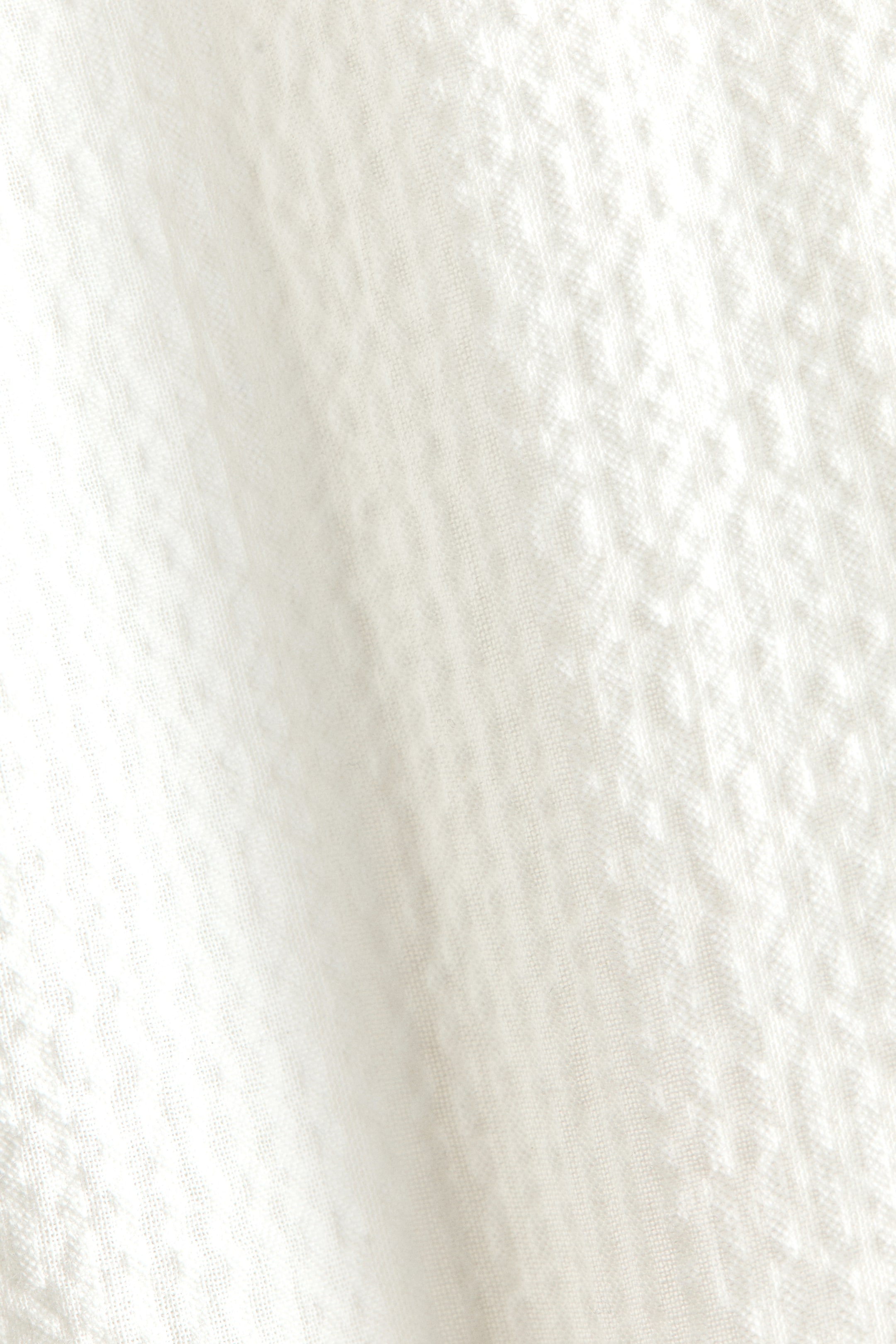 Cotton Seersucker Band-Collar Shirt