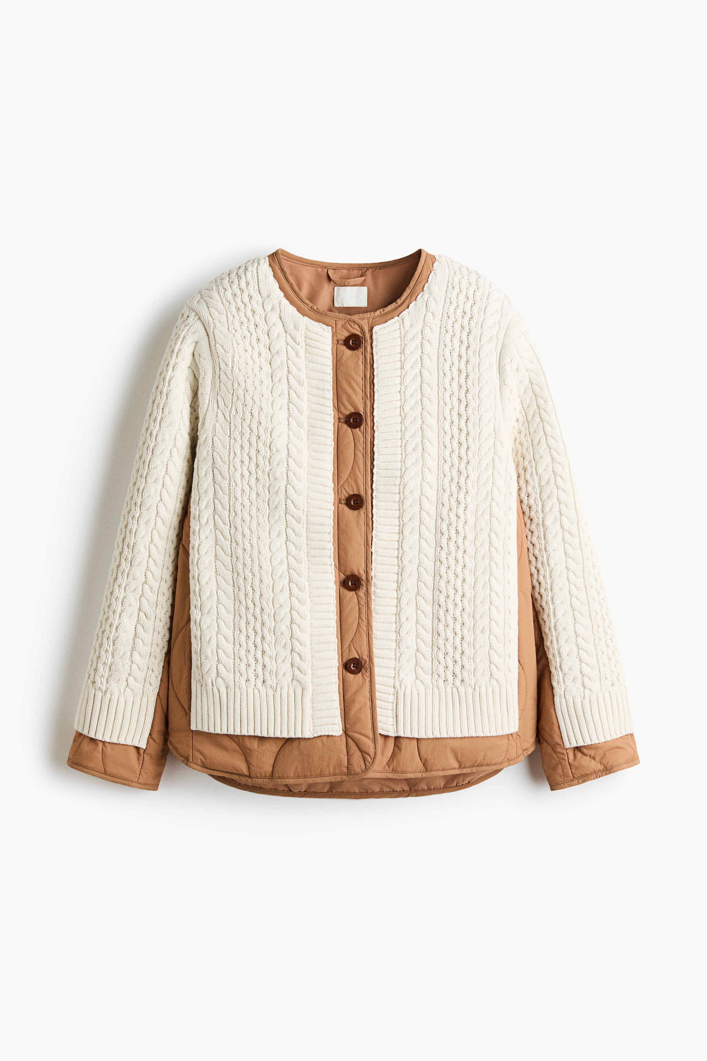 レイヤードジャケット - クリーム／ベージュ