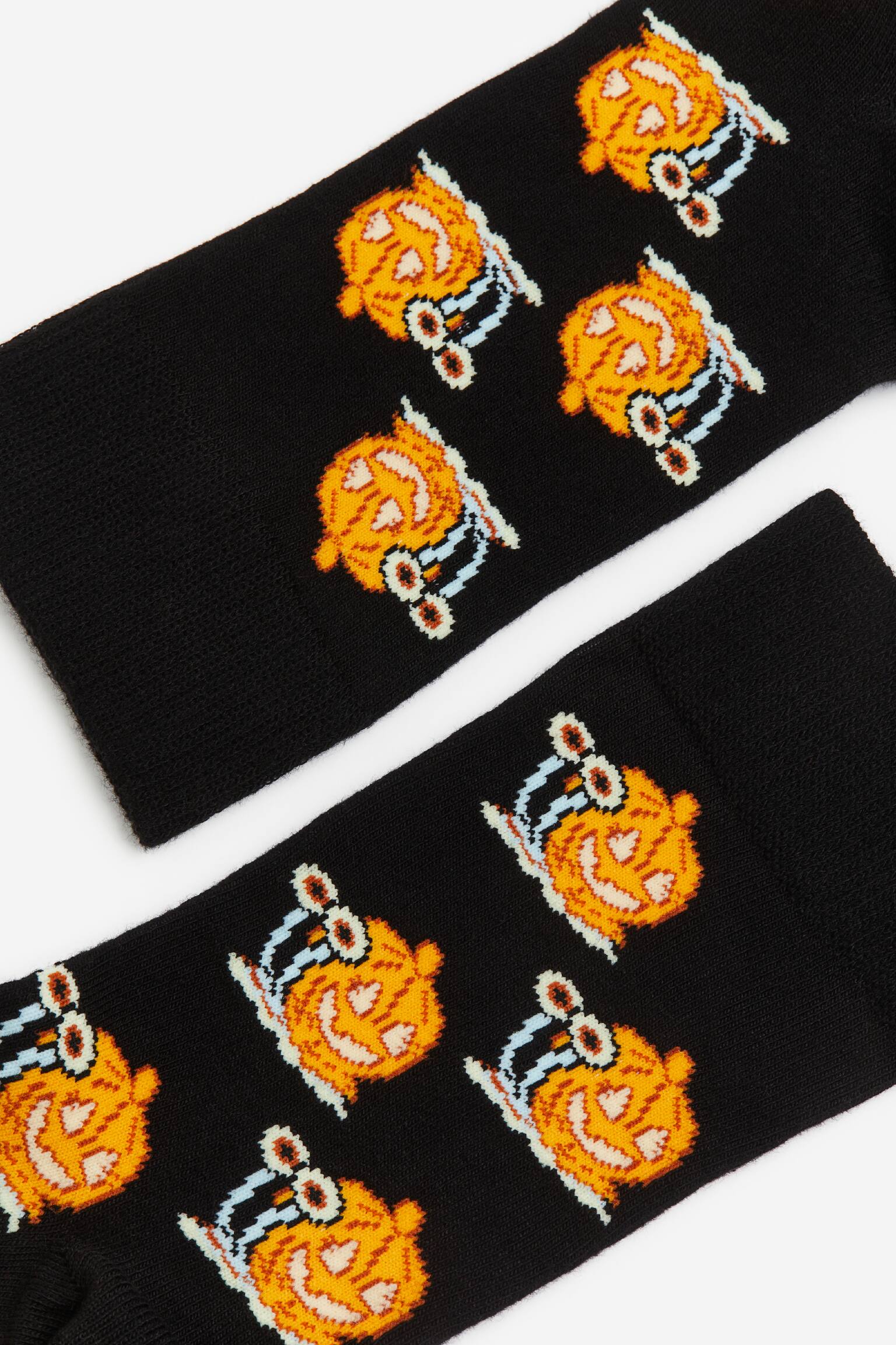 Tất có hoạ tiết - Màu đen/SpongeBob - 2