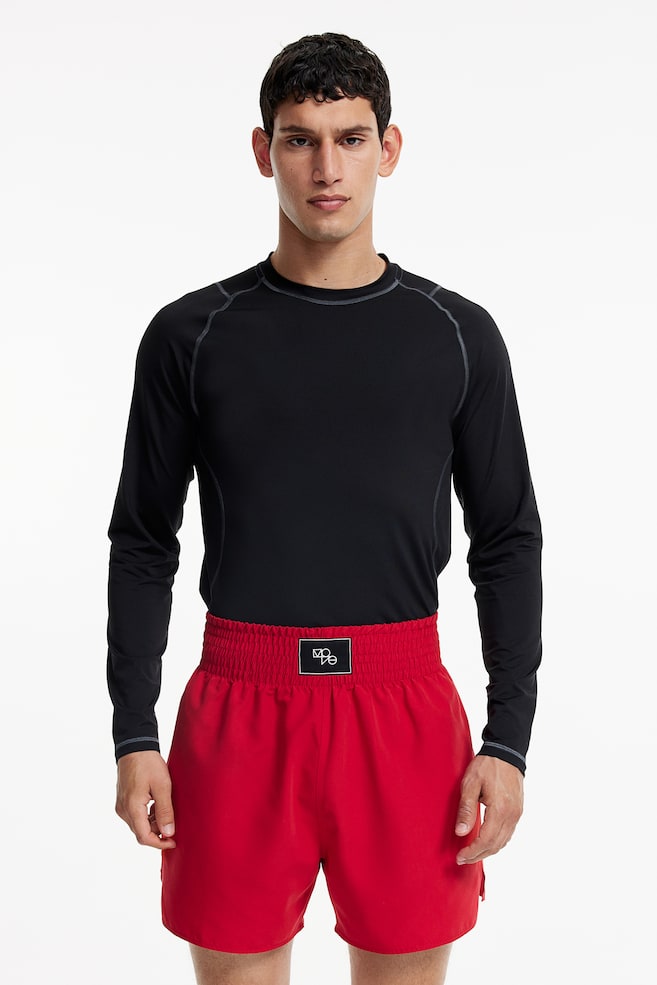 DryMove™ Boxing shorts - Red/Black - 1