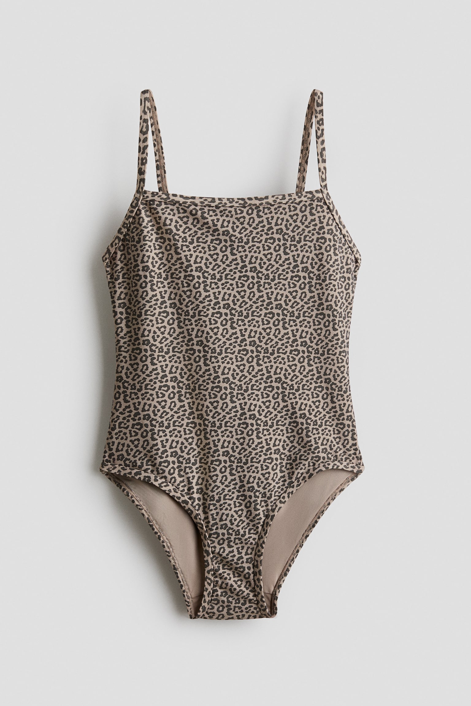 Maillot de bain imprimé - Taupe/imprimé léopard