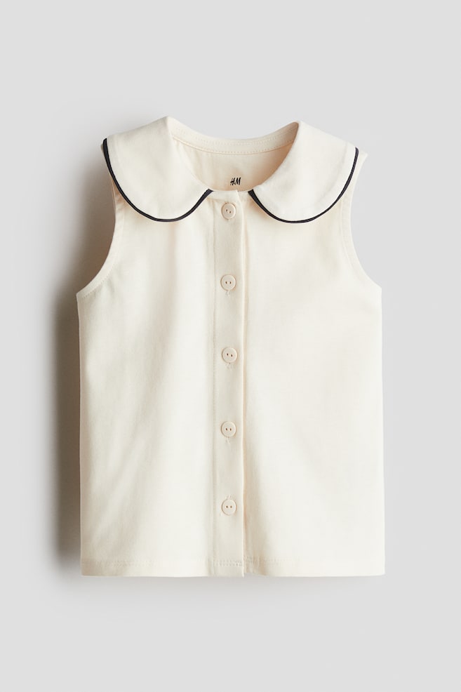 Top sans manches - Beige clair - 1