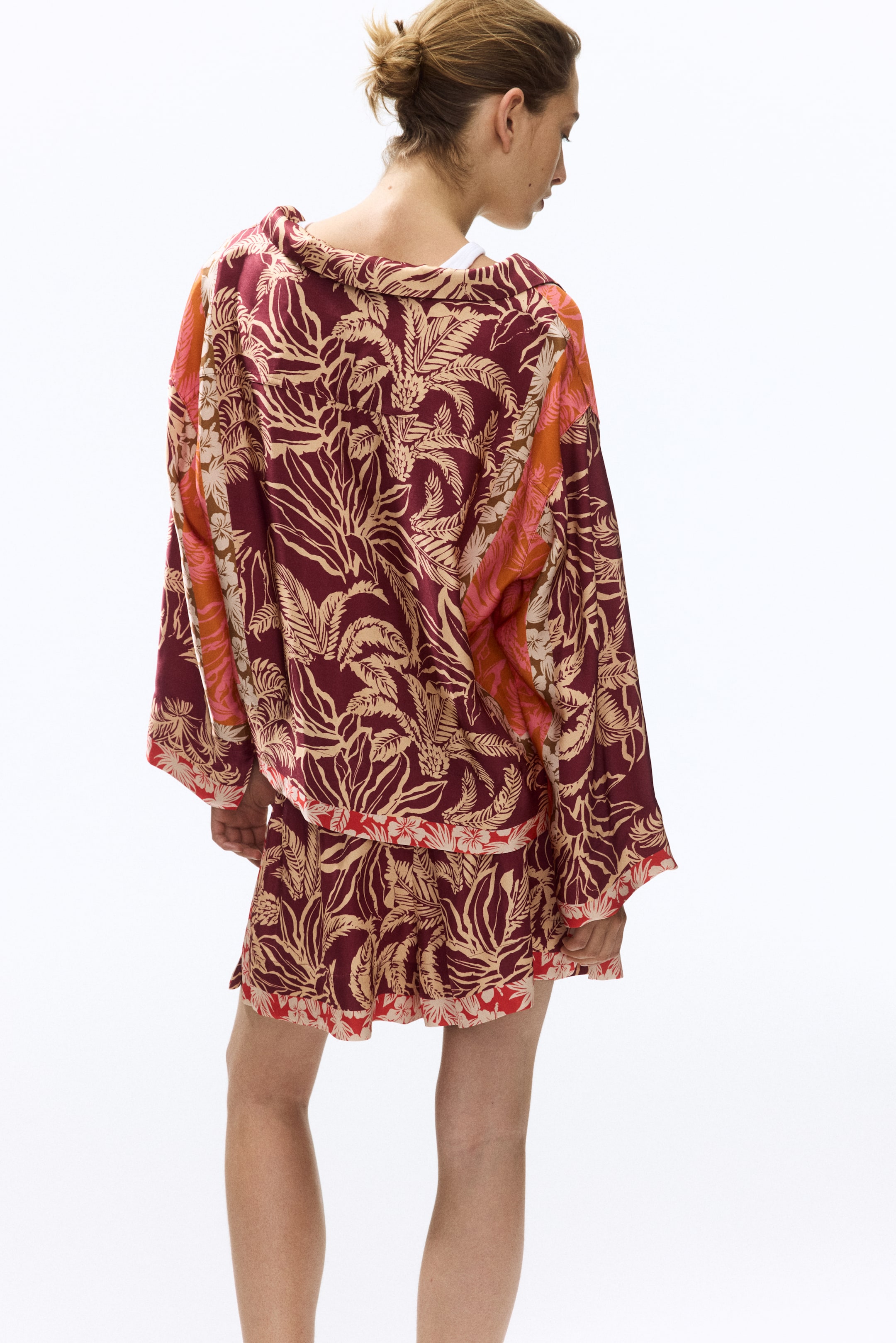 Short à cordon en viscose