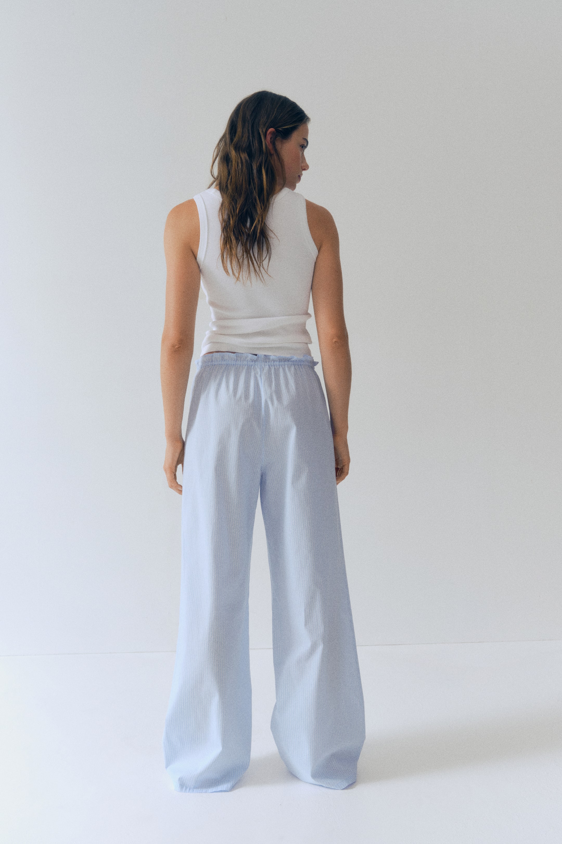 Cotton Poplin Pajama Pants